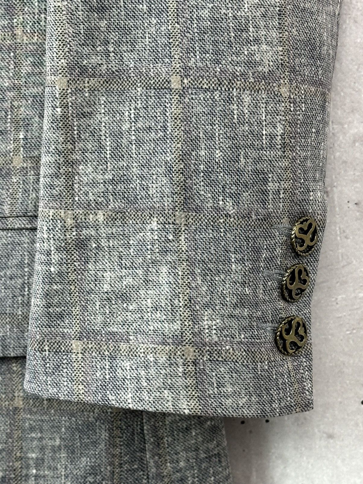 Sandro Sandro Paris Check Cotton Metal Buttons Double-Sided Blazer Size S / US 4 / IT 40 - 7 Thumbnail