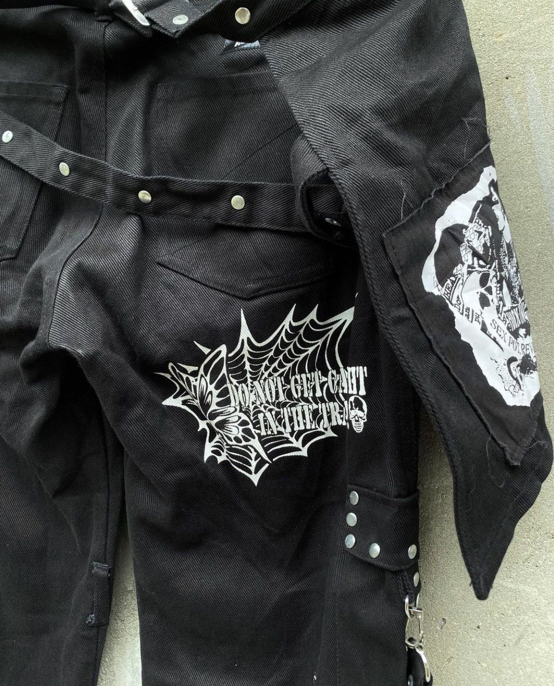 Japanese Brand Rare Sex Pot Revenge Punk Multiple Zipper Bondage Size US 30 / EU 46 - 6 Thumbnail