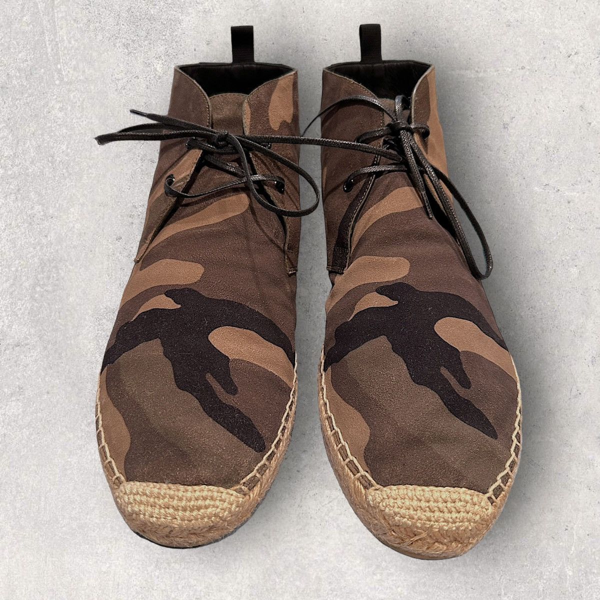 image of Saint Laurent Paris Saint Laurent Camo Espadrilles Shoes, Men's (Size 7)