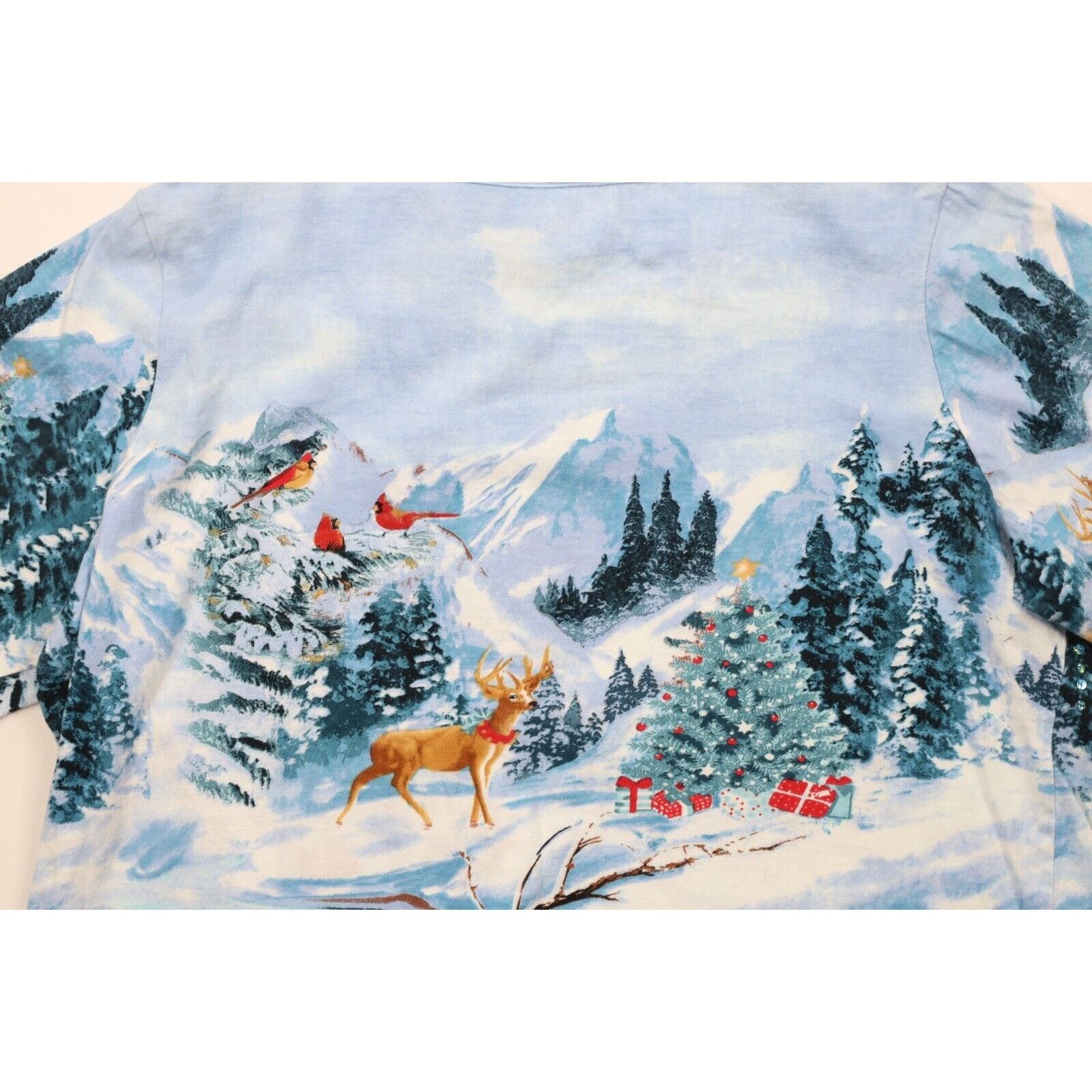 Vintage Vintage 90s Streetwear Christmas All Over Print T-Shirt Size XL / US 12-14 / IT 48-50 - 9 Thumbnail
