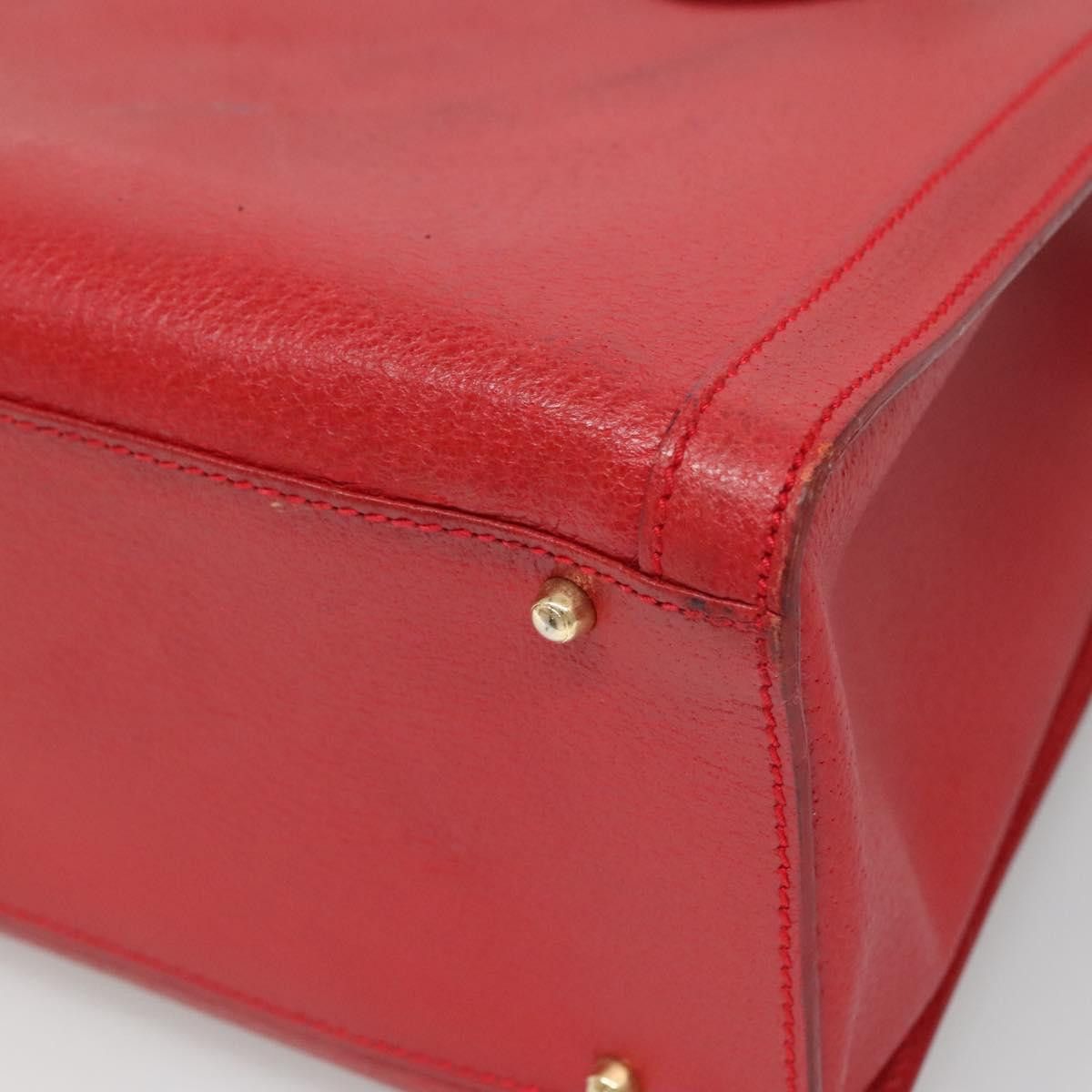 Gucci GUCCI Bamboo Hand Bag Leather Red Gold 002 2853 0260 0 Size ONE SIZE - 12 Thumbnail
