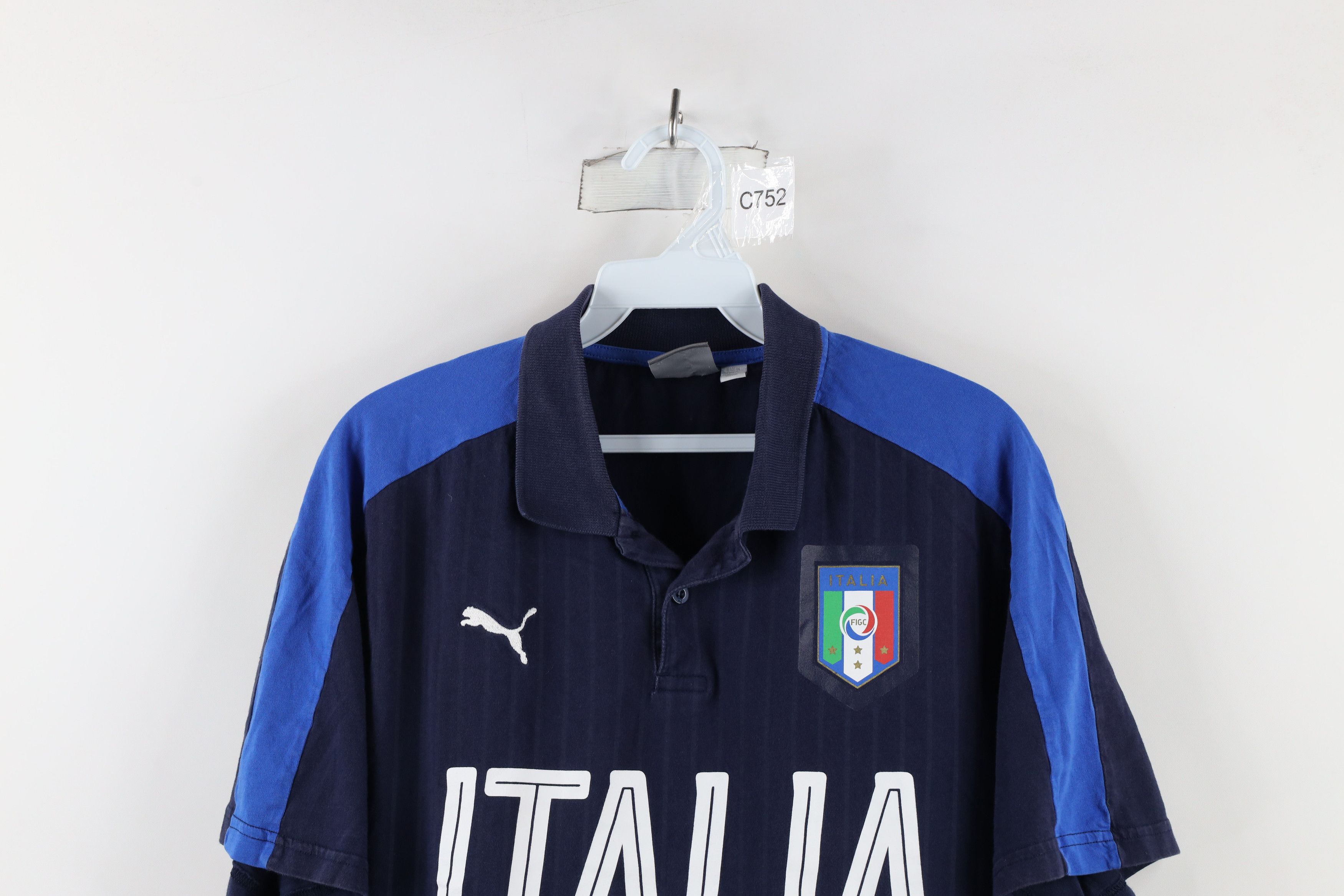 Puma × Vintage Vintage Puma Collared Italy Italia World Cup Soccer Jersey Size US L / EU 52-54 / 3 - 2 Thumbnail