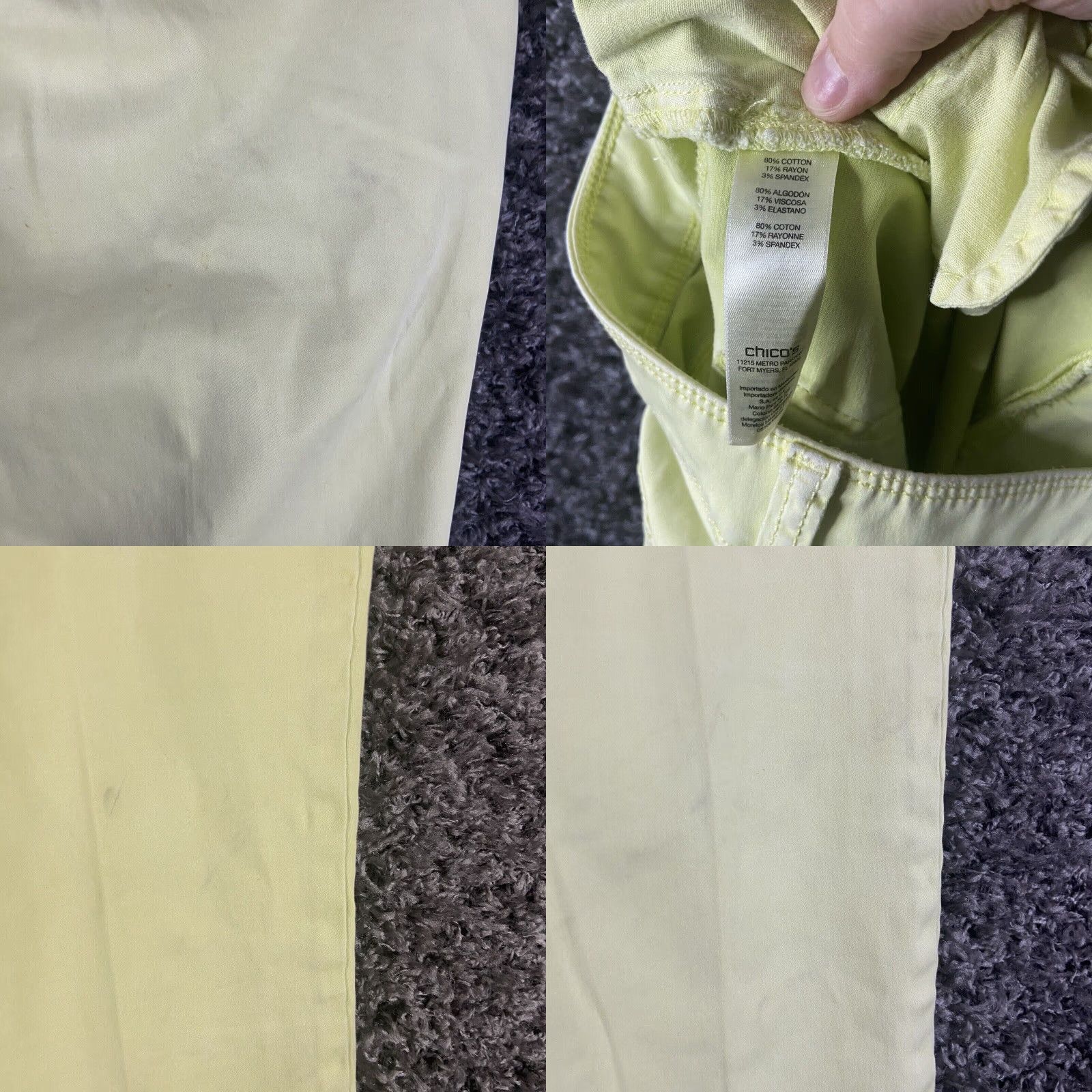 Vintage Chico’s Pants Women Adult 0 Yellow Size 25" / US 0 / IT 36 - 8 Thumbnail