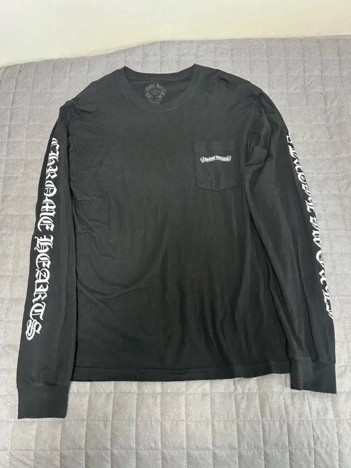 Chrome Hearts CHROME HEARTS Back Scroll Label Logo Long Tee | Grailed