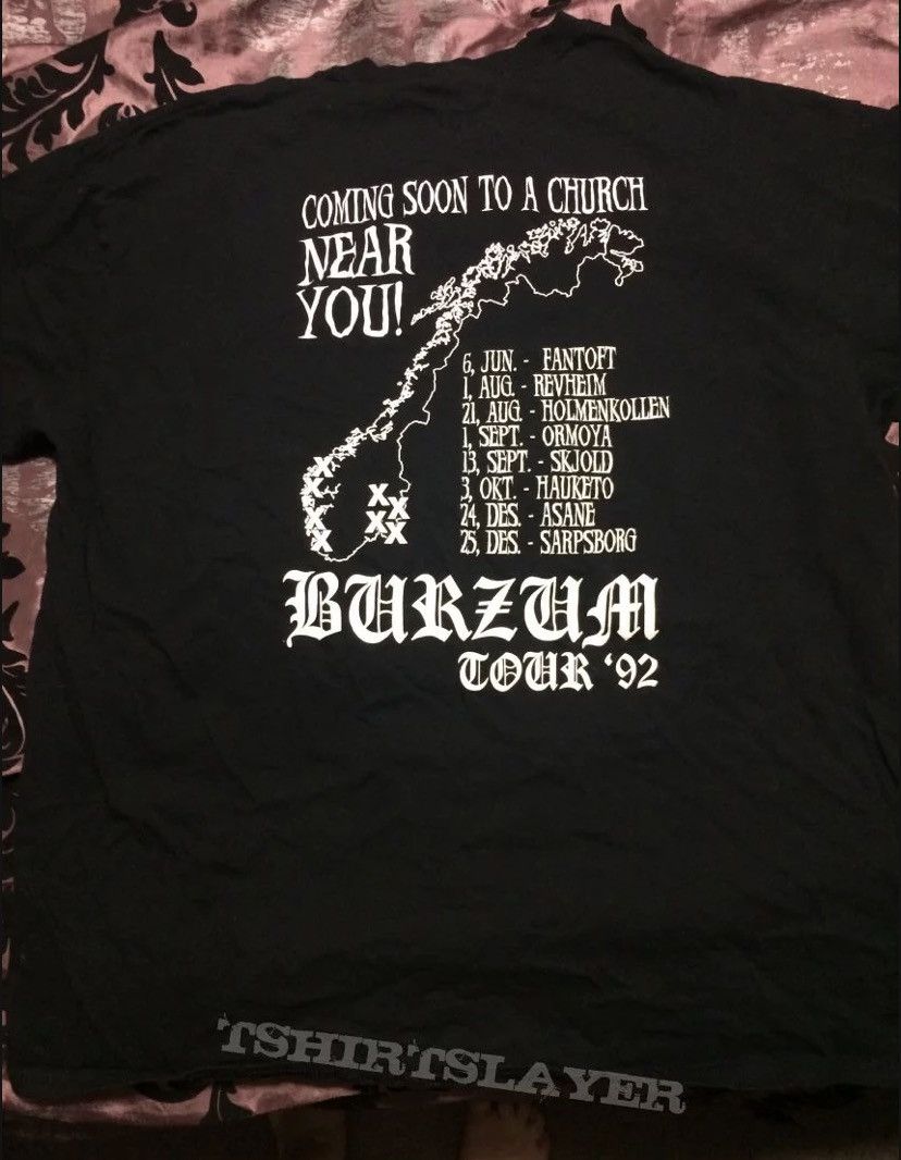 Band Tees Sick🔥Vintage Burzum Tour 1992 Black metal Band Tees Size US S / EU 44-46 / 1 - 17 Thumbnail