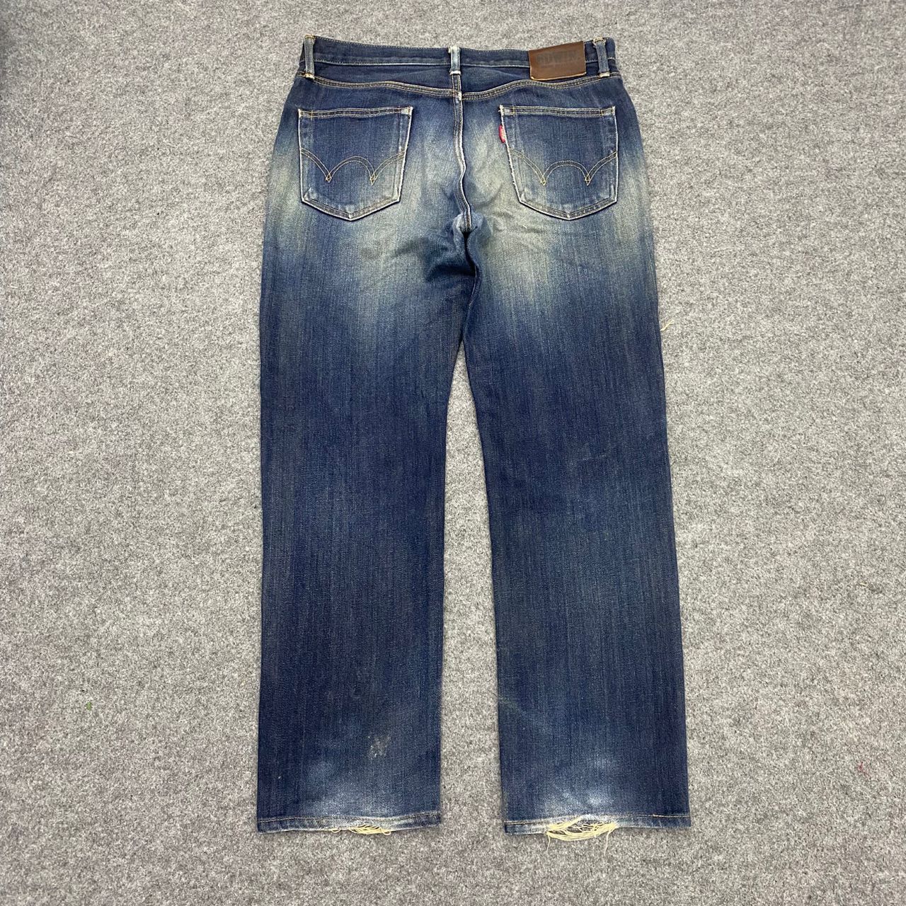 If Six Was Nine 💥Best Offer💥Vintage Edwin 503 Distressed Denim Size US 35 - 2 Thumbnail