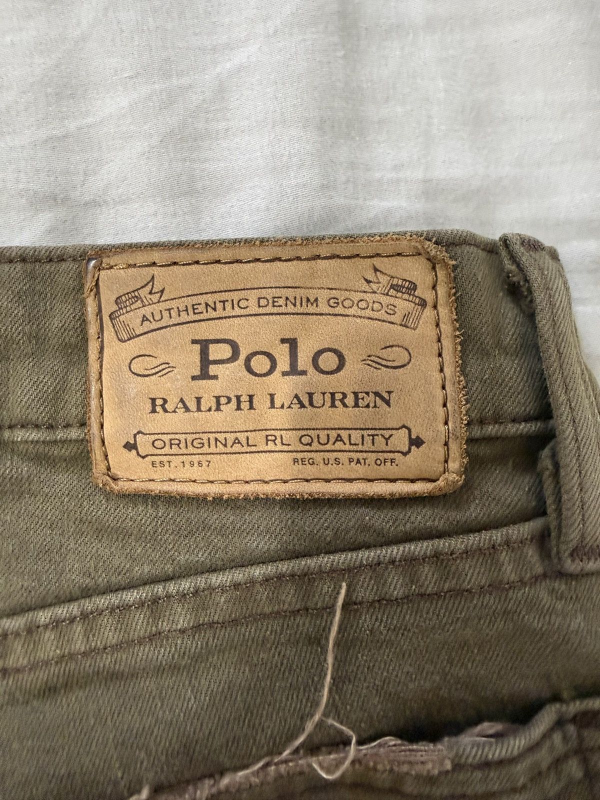 Polo Ralph Lauren Polo Ralph Lauren Hampton Relaxed Straight Olive green 32/30 Size US 32 / EU 48 - 3 Thumbnail