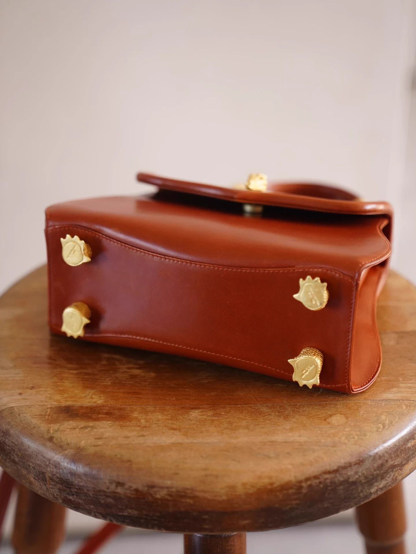Other BKC 1991 Vintage Trophy Crocodile Caramel Box 2way Size ONE SIZE - 3 Thumbnail