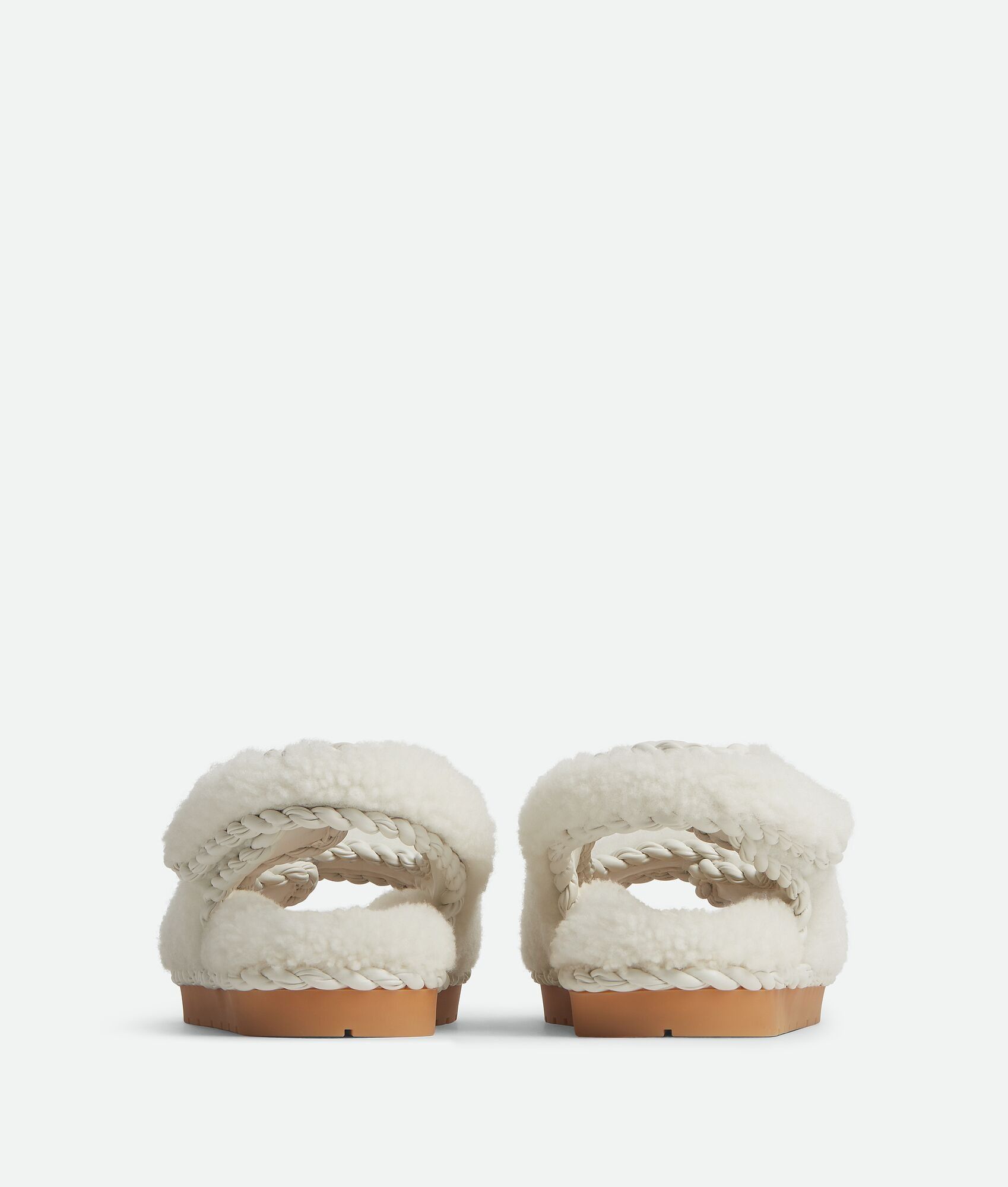 Bottega Veneta o1bcso1str0725 Jack Flat Sandals in Popcorn Size US 10 / IT 40 - 4 Thumbnail