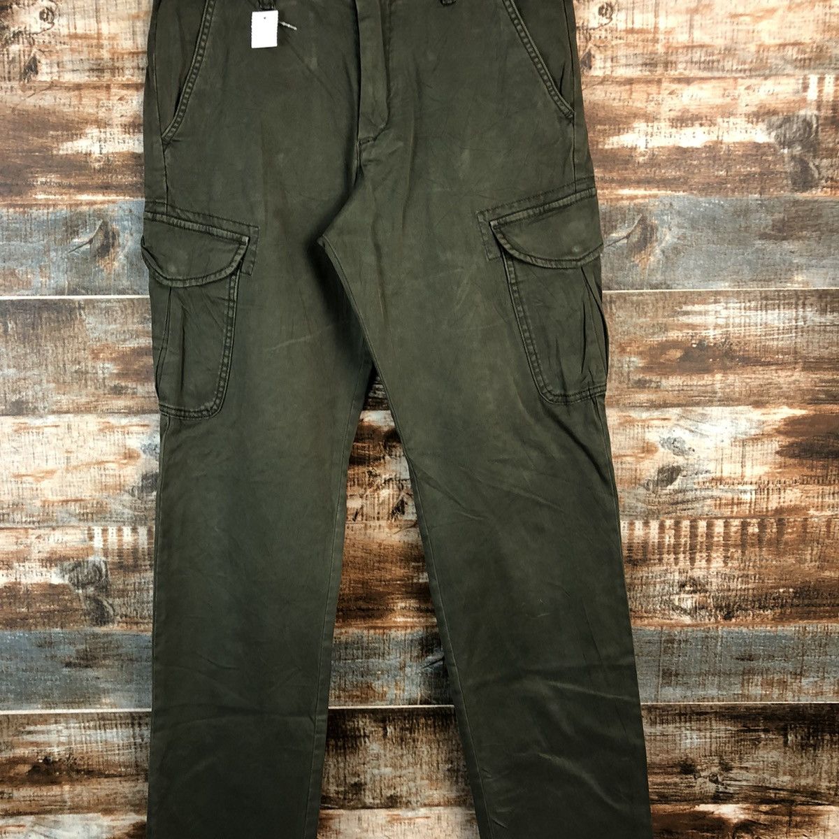 Japanese Brand DLL Uniqlo Green Cargo Multipocket Pants #C650 Size US 30 / EU 46 - 5 Thumbnail