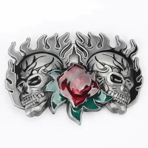 Japanese Brand Skull skeleton buckle head ( buckle only ) Size ONE SIZE - 1 Thumbnail