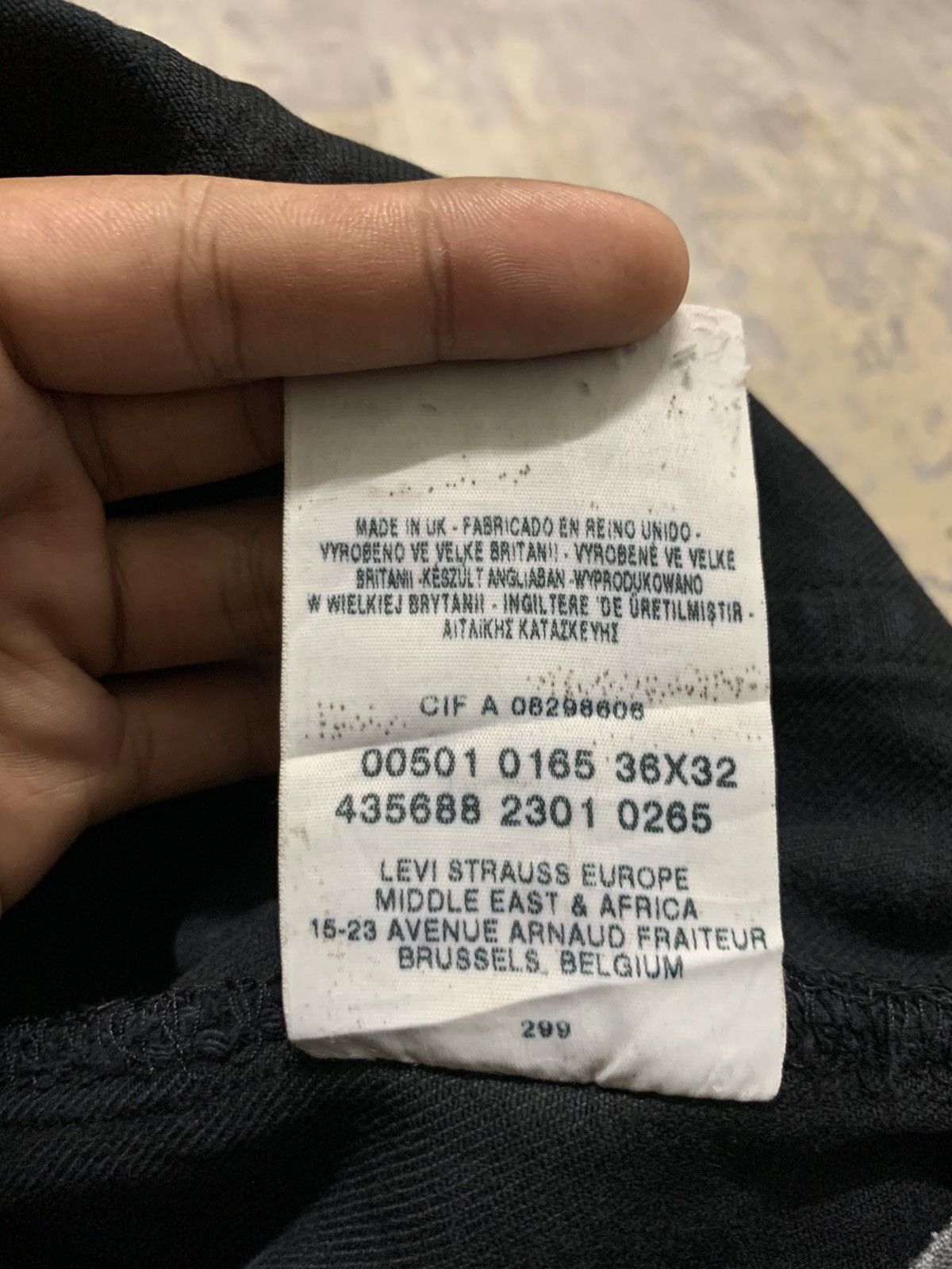 Levi's Vintage 501 Levi’s jeans black wash W32x34 Size US 35 - 12 Thumbnail
