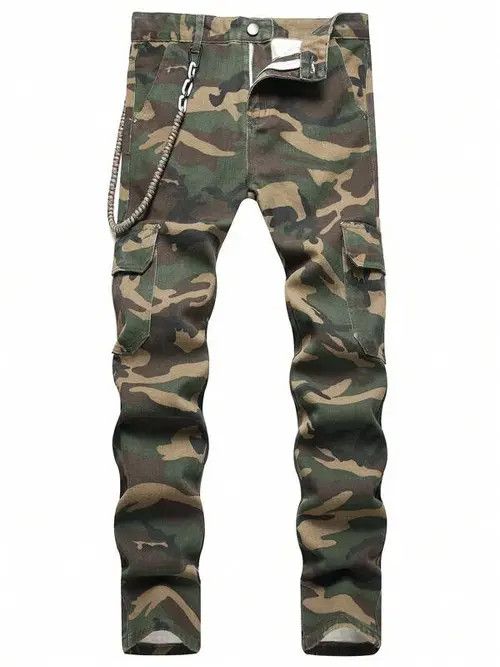 Jean Skinny stacked CARGO military slim jeans Size US 34 / EU 50 - 2 Thumbnail