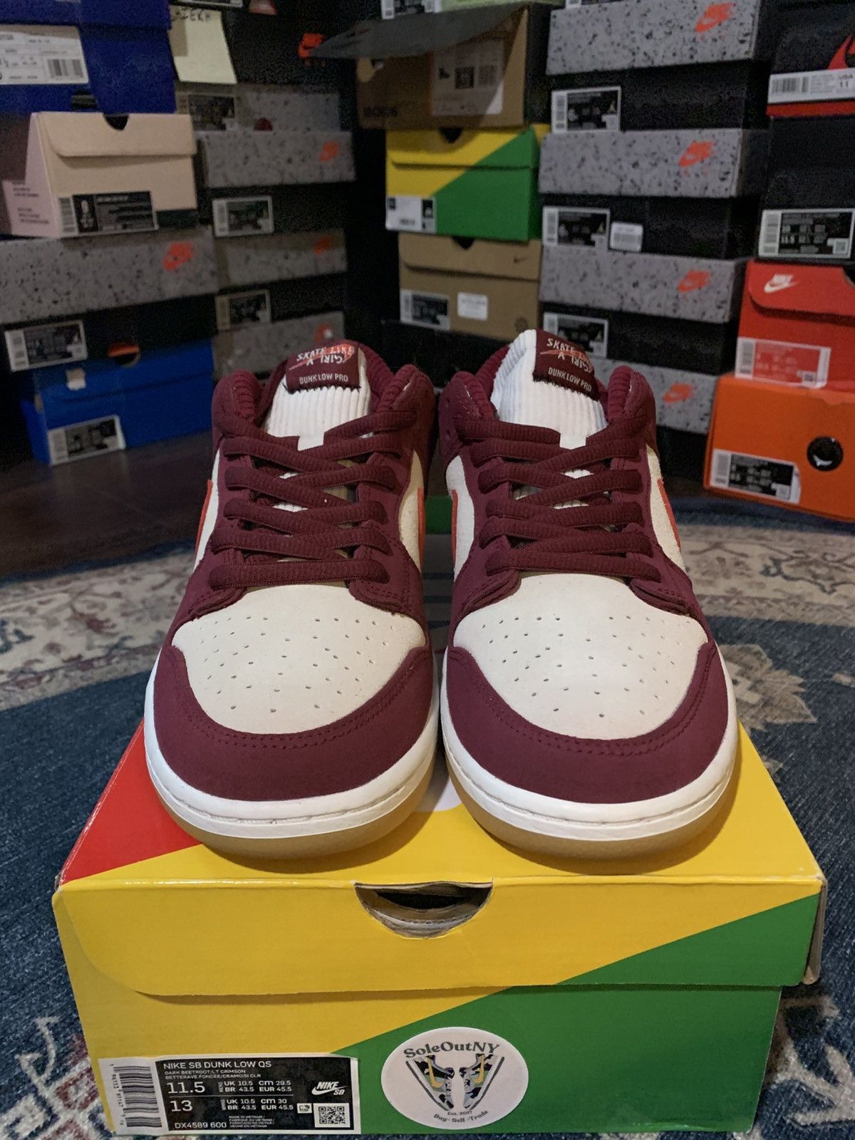 Nike 2022 Nike Sb Dunk Low Skate Like A Girl Size US 11.5 / EU 44-45 - 3 Thumbnail