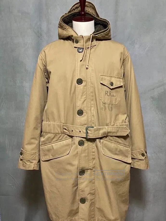 RRL Ralph Lauren 1940s Military Deck Coat Jacket Parka. Size US M / EU 48-50 / 2 - 2 Thumbnail