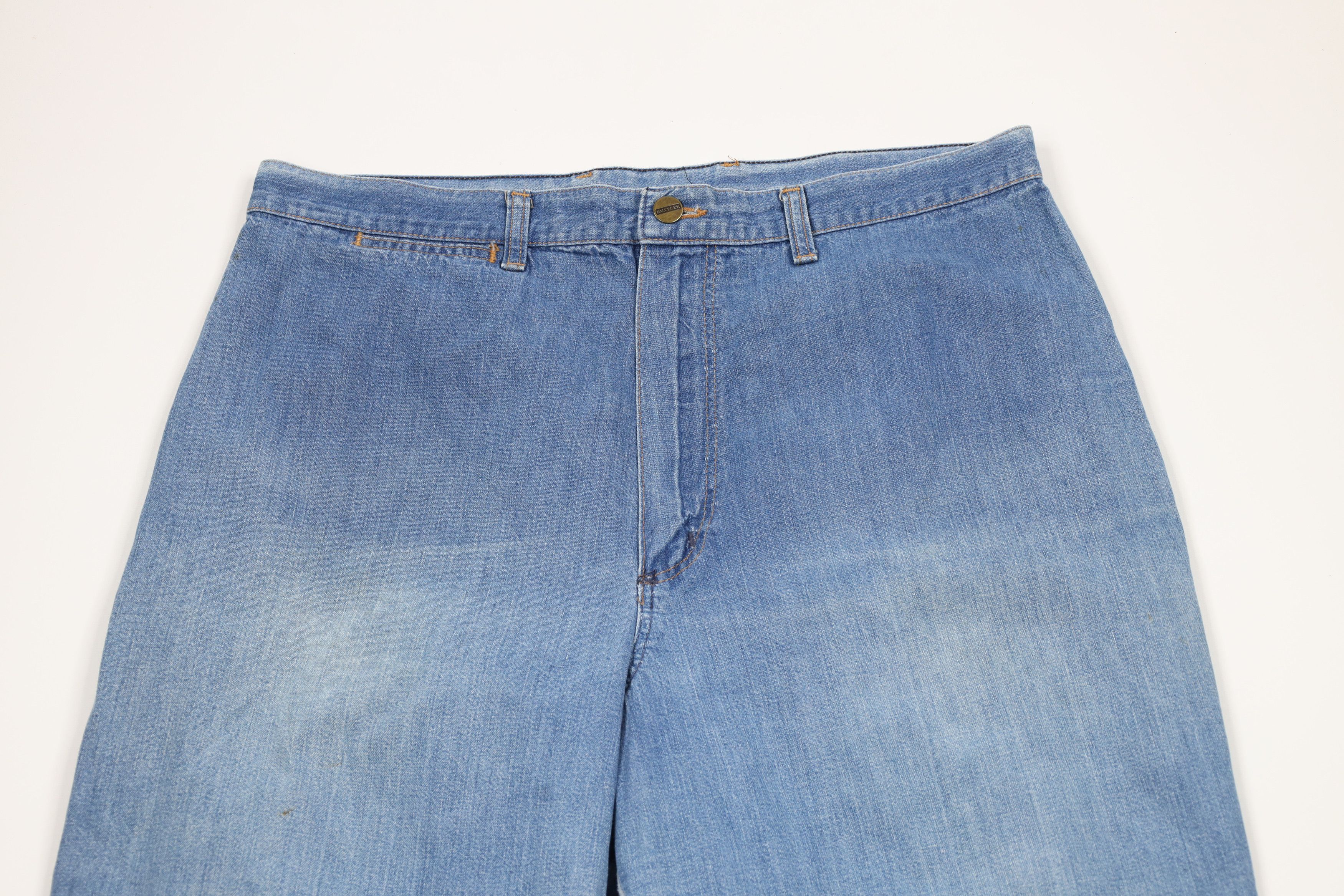 Vintage Vintage 70s Streetwear Relaxed Wide Leg Denim Jeans USA Size 42" / US 20 - 2 Thumbnail