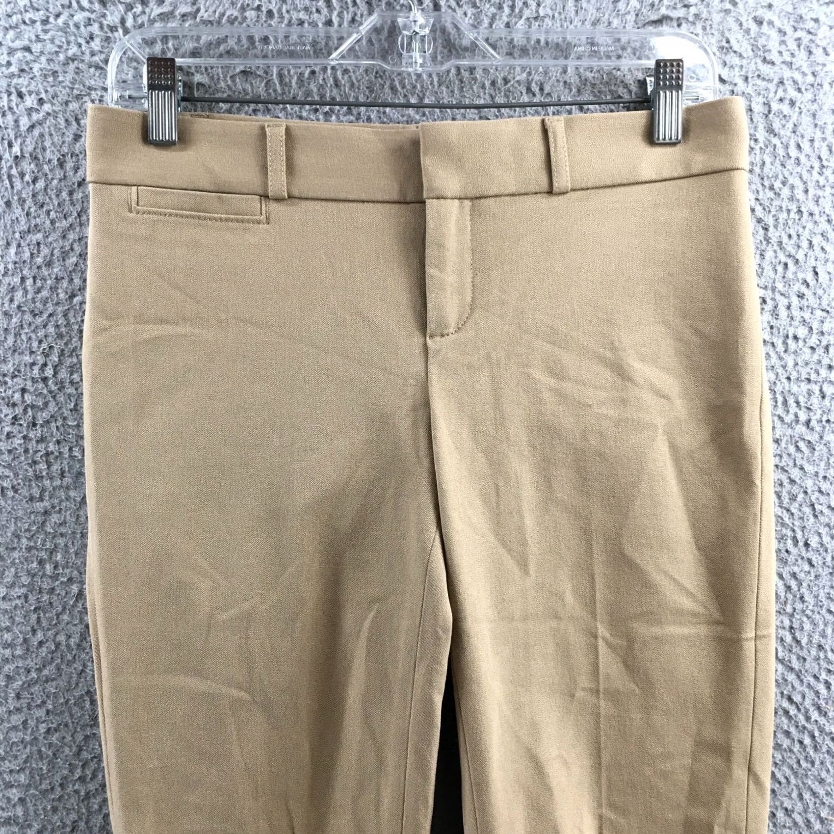 Banana Republic Banana Republic Sloan Fit Dress Pants Womens 0 Beige Low Rise Flat Front Zip Fly Pants Size 25" / US 0 / IT 36 - 2 Thumbnail