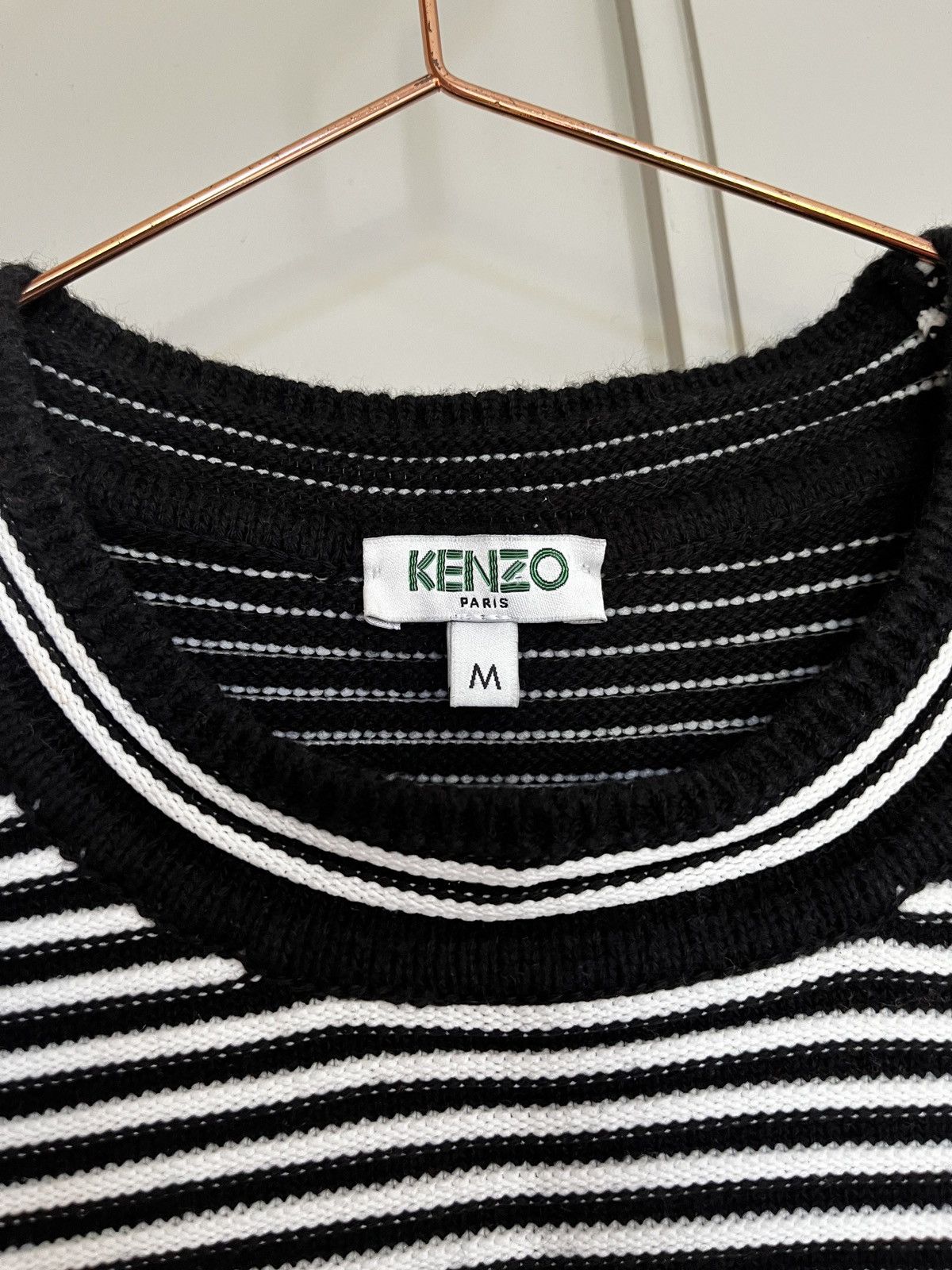 Kenzo Kenzo Optical Illusion Ribbed Sweater (unisex) Size US M / EU 48-50 / 2 - 6 Thumbnail