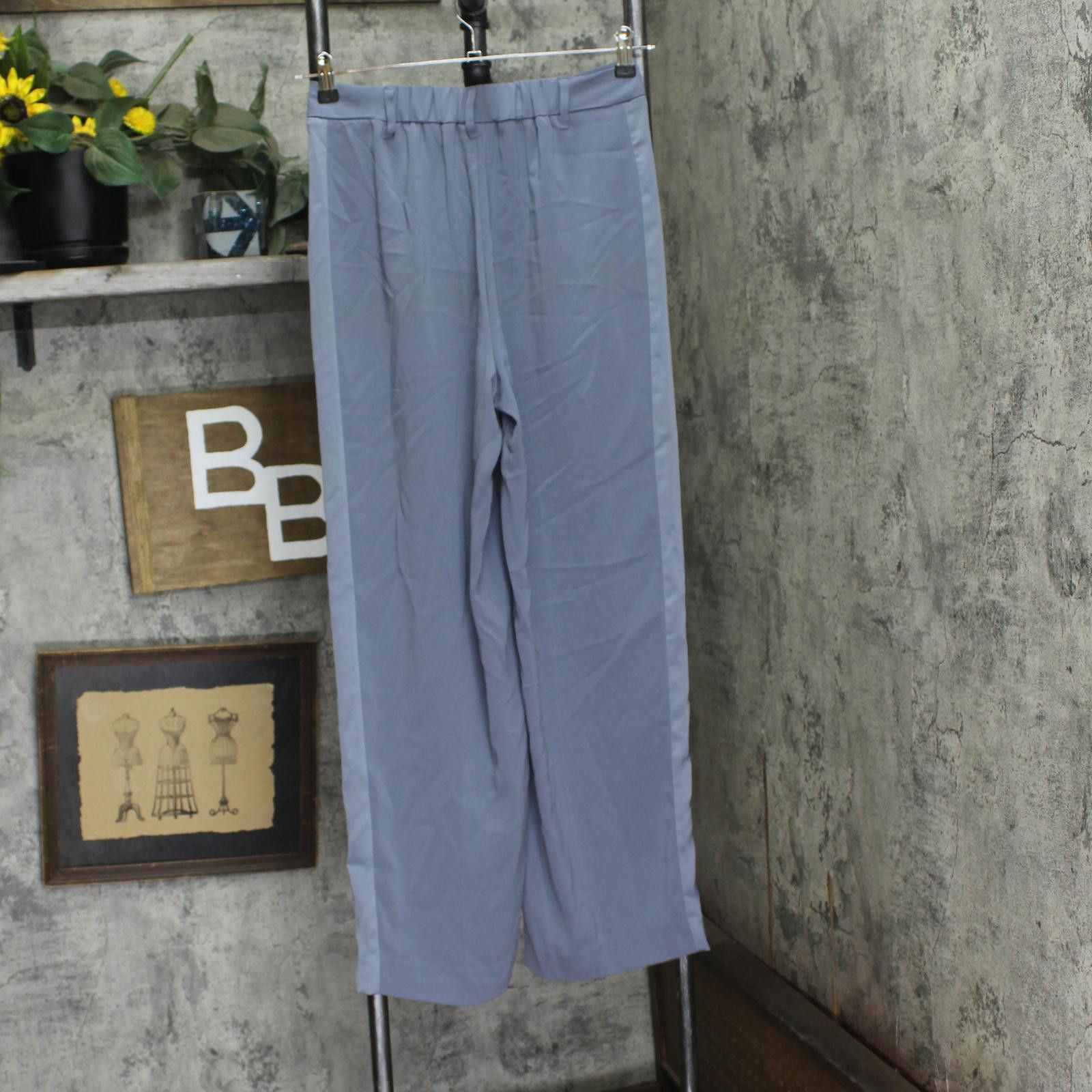 Designer Nwt A New Day Striped Straight Trousers Sterling Blue 4 Size 27" / US 4 / IT 40 - 2 Thumbnail