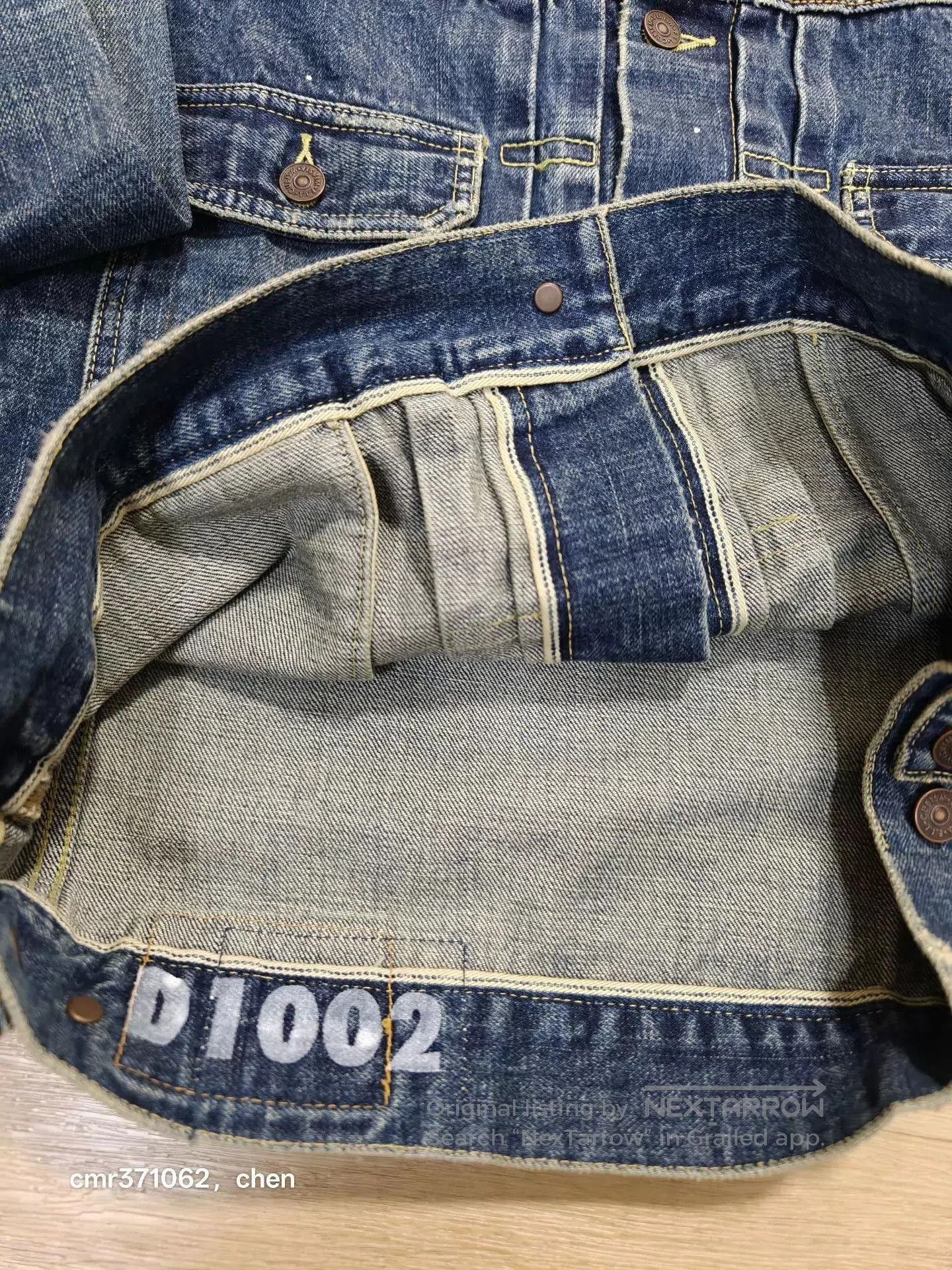 Visvim Blue Denim Jacket with Paint Splatter Details. Size US M / EU 48-50 / 2 - 7 Thumbnail