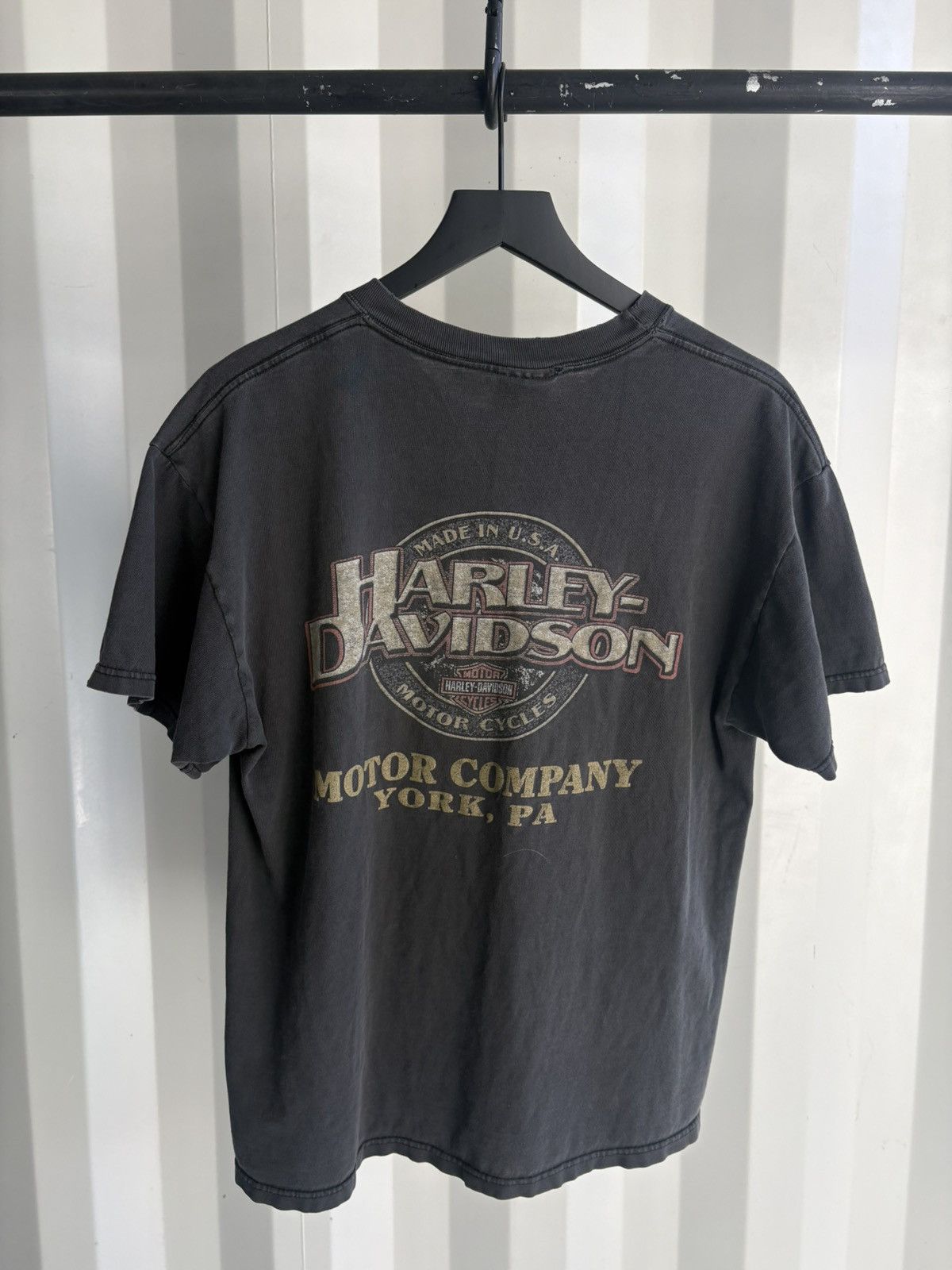 Harley Davidson Thrashed Hell On Wheels Faded Shirt Distressed Grunge Harley Size US L / EU 52-54 / 3 - 4 Thumbnail