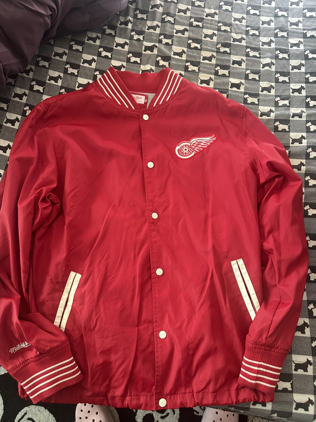 Mitchell & Ness Red wings wind breaker Size US XL / EU 56 / 4 - 1 Thumbnail