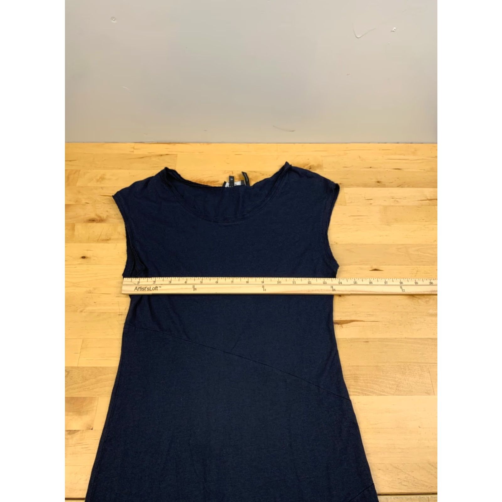 Theory Theory Seamed Maxi Tee Dress Jersey Womens Petite Blue Sleeveless Casual P Sized 12223 Size S / US 4 / IT 40 - 5 Thumbnail