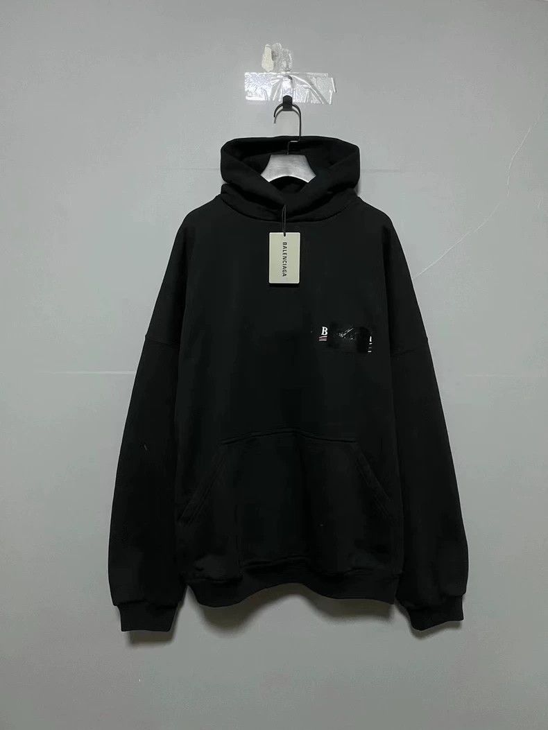 Balenciaga Balenciaga new adhesive tape cola hoodie-2506 Size US XL / EU 56 / 4 - 1 Thumbnail