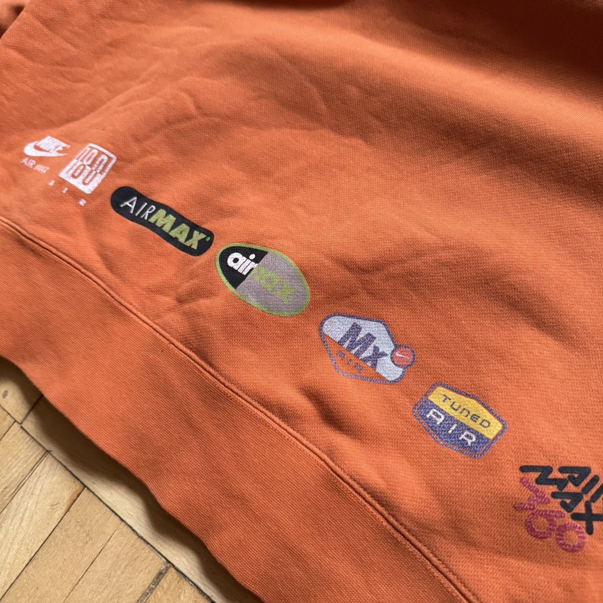 Nike 📌 Vintage Nike Air Max 90s Sweatshirt Center Logo Swoosh TN Size US XL / EU 56 / 4 - 14 Thumbnail