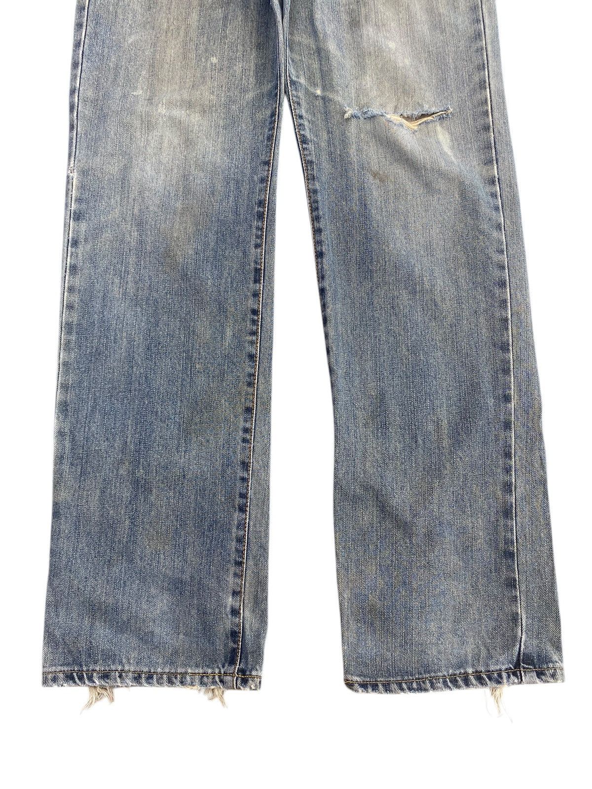 Edwin Vintage Edwin Faded Wash Ripped Style Loose Jeans Size US 31 - 9 Thumbnail