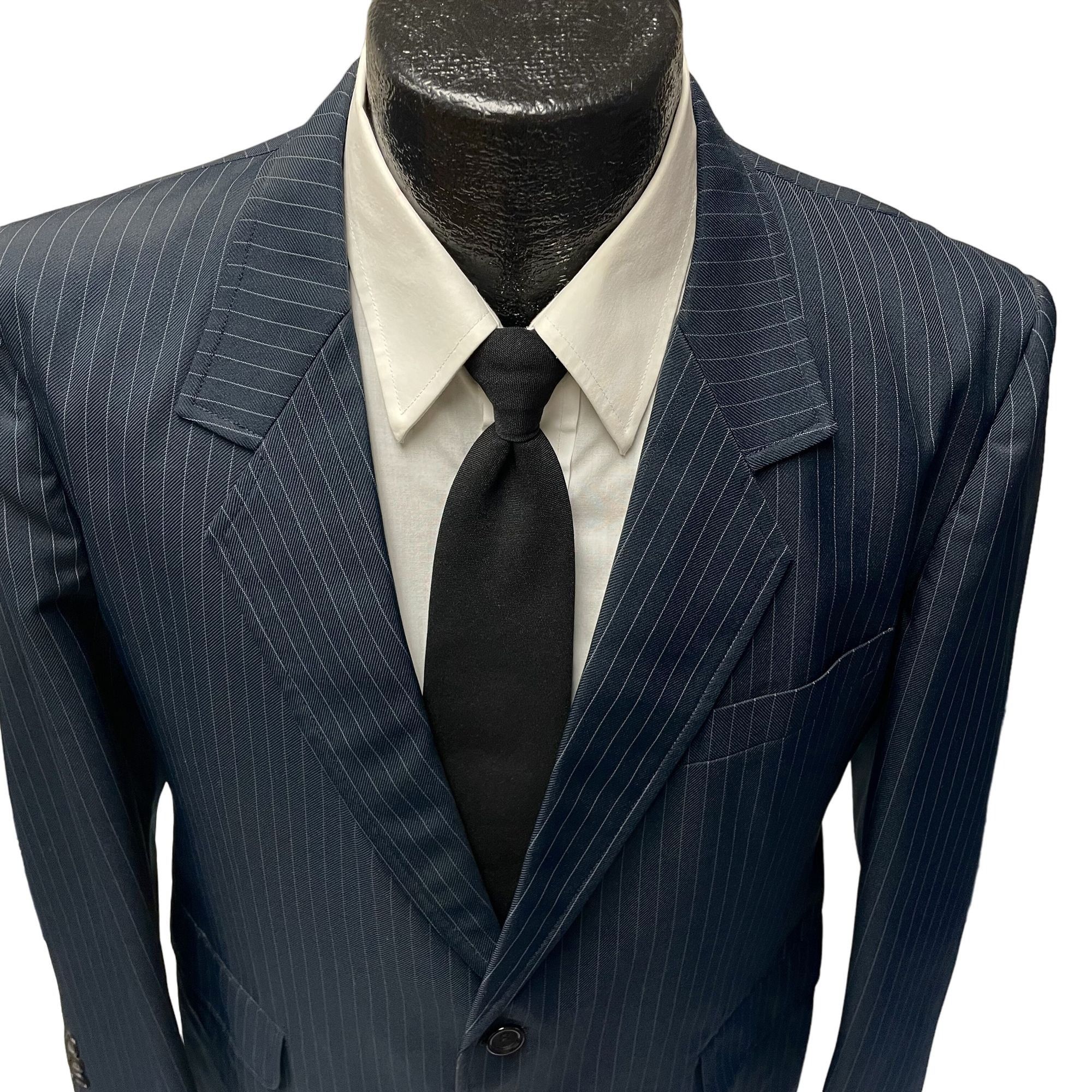 Other Vtg BESPOKE Sport Coat PINSTRIPE Mod Disco Jacket Size 38R - 2 Thumbnail