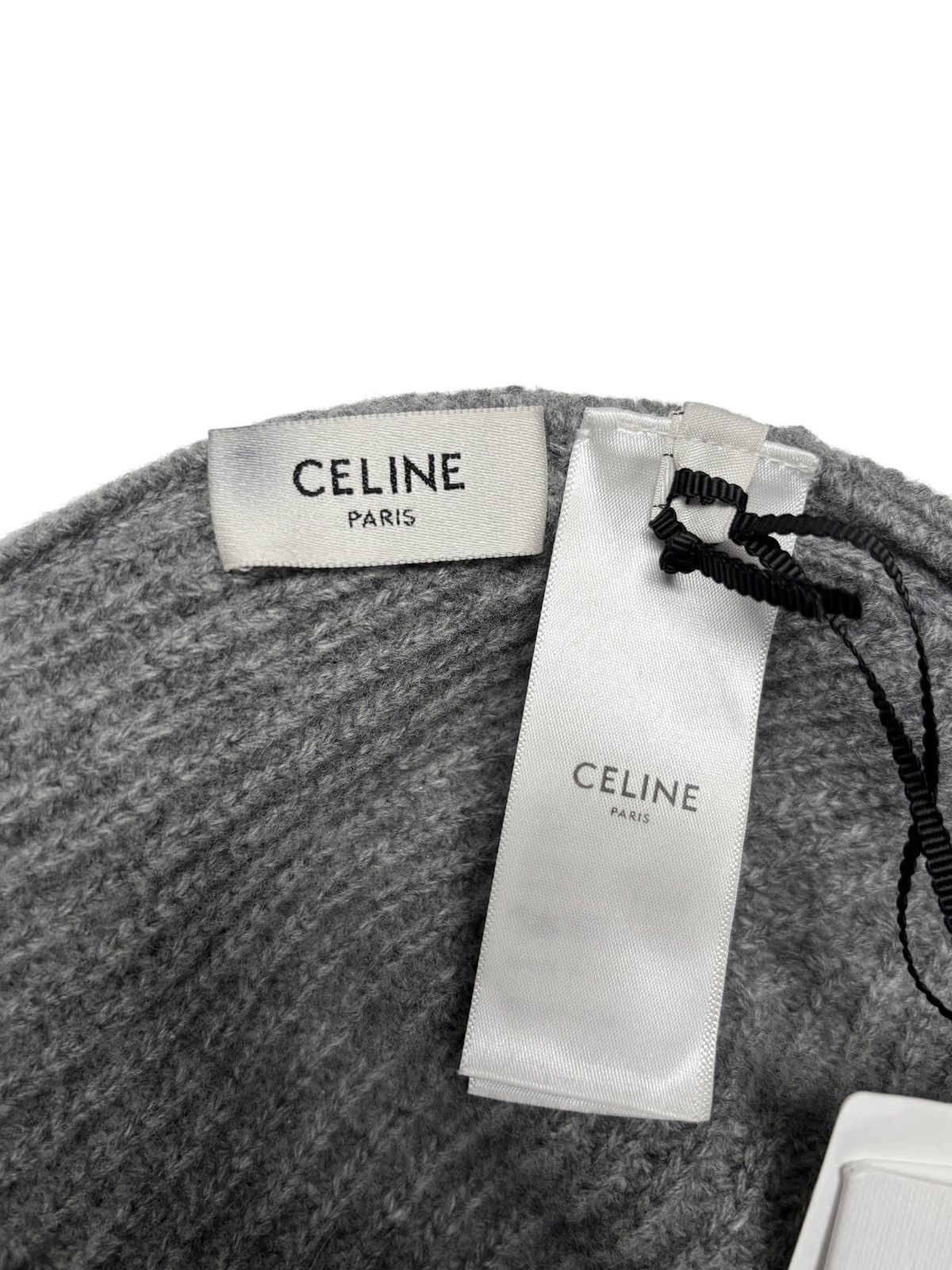 Celine × Hedi Slimane A/W 2022 “Boydoll“ Wool Beanie (FW22/AW22, Knit, Logo) Size ONE SIZE - 5 Thumbnail