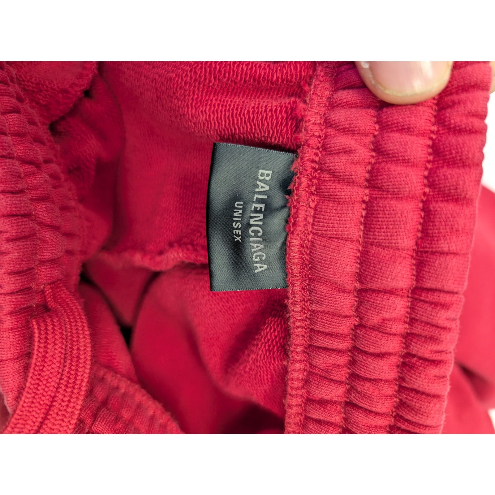 Balenciaga o1rshd1 Baggy Sweatpants Trousers in Red/black Size US 30 / EU 46 - 14 Thumbnail