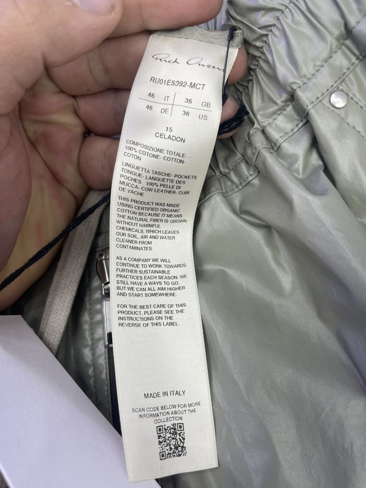 Rick Owens Rick Owens Bauhaus Shorts ( light Green) Size US 28 / EU 44 - 5 Thumbnail