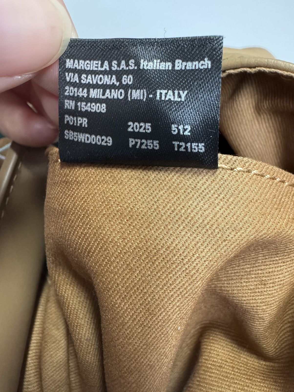 Maison Margiela NWT Japanese Grained Leather Tote Bag - Brown, OS Size ONE SIZE - 8 Thumbnail