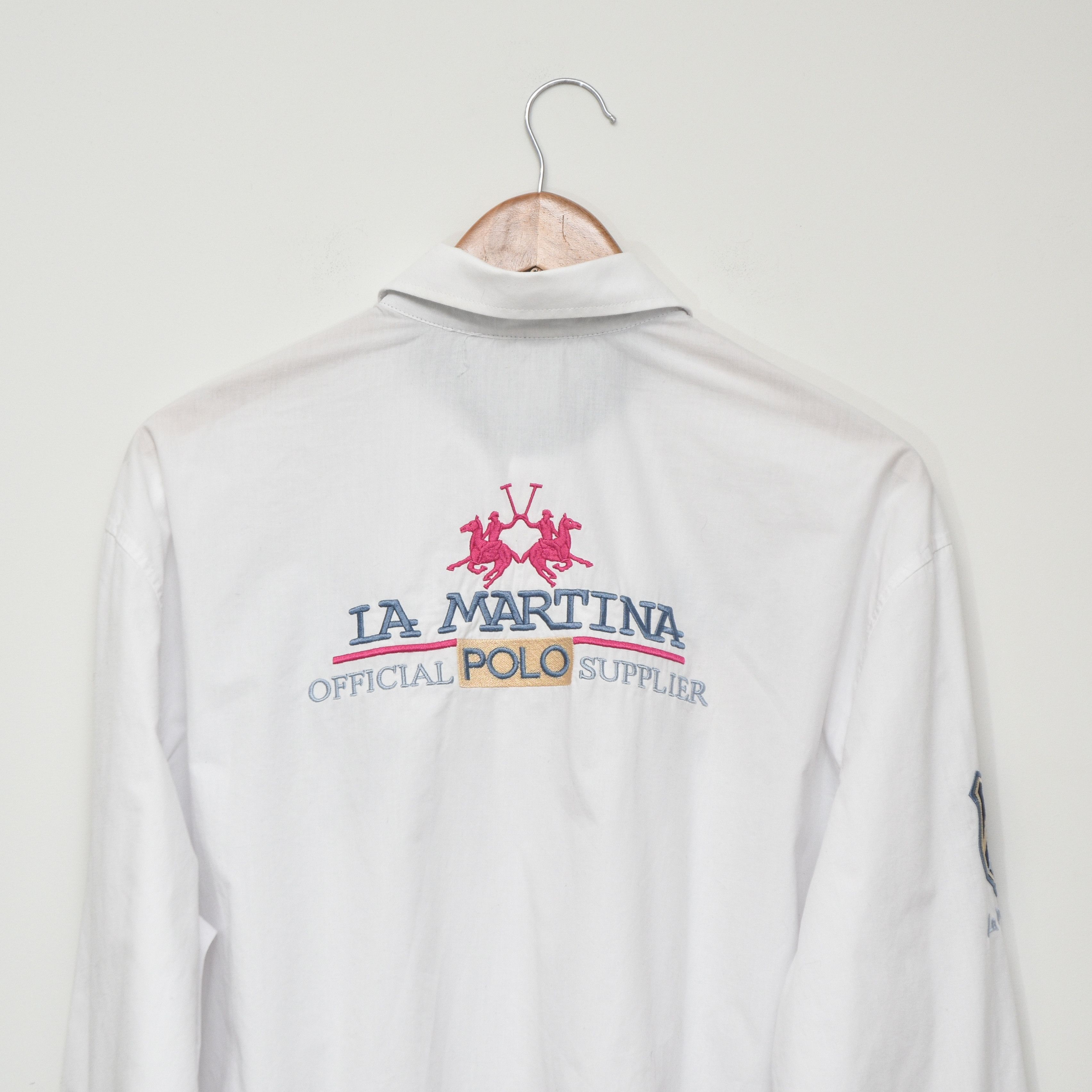 La Martina La Martina Rolex Crown Cup 2010 Polo Shirt White 4XL Size US XXL / EU 58 / 5 - 5 Thumbnail