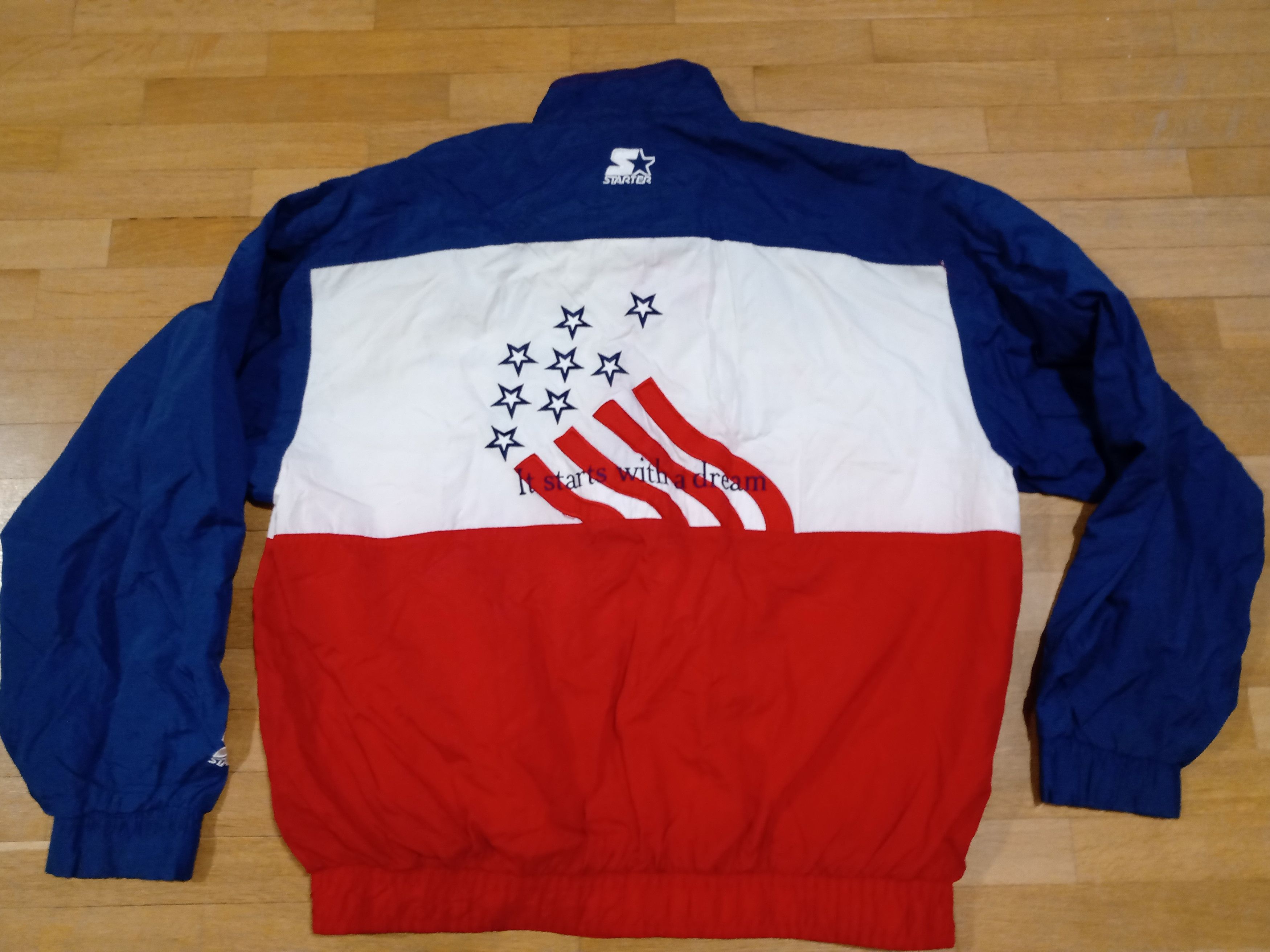 Starter × USA Olympics × Vintage Olympic 96 Atlanta Jacket Worn Sonny Duncan Vintage Starter Size US XL / EU 56 / 4 - 10 Thumbnail