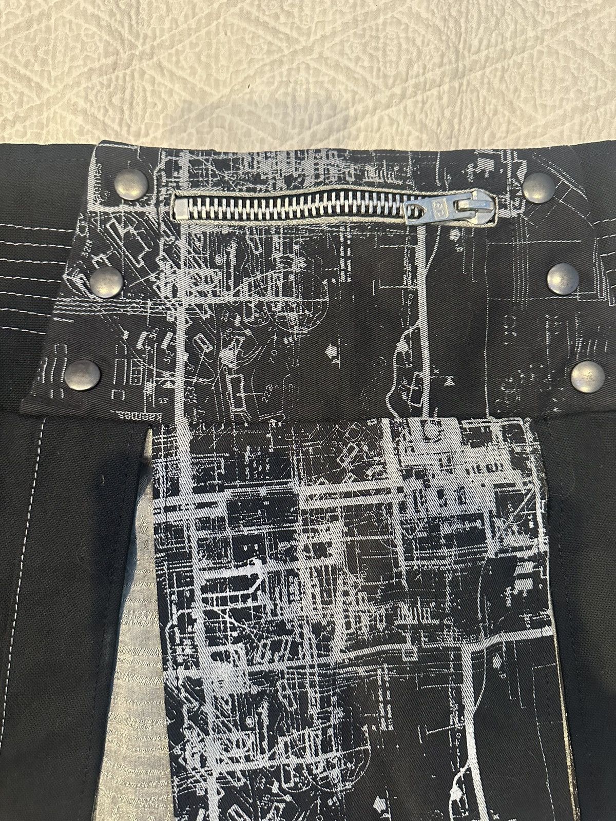 Vintage Custom Buckle Micro Mini Skirt Size 32" / US 10 / IT 46 - 3 Thumbnail