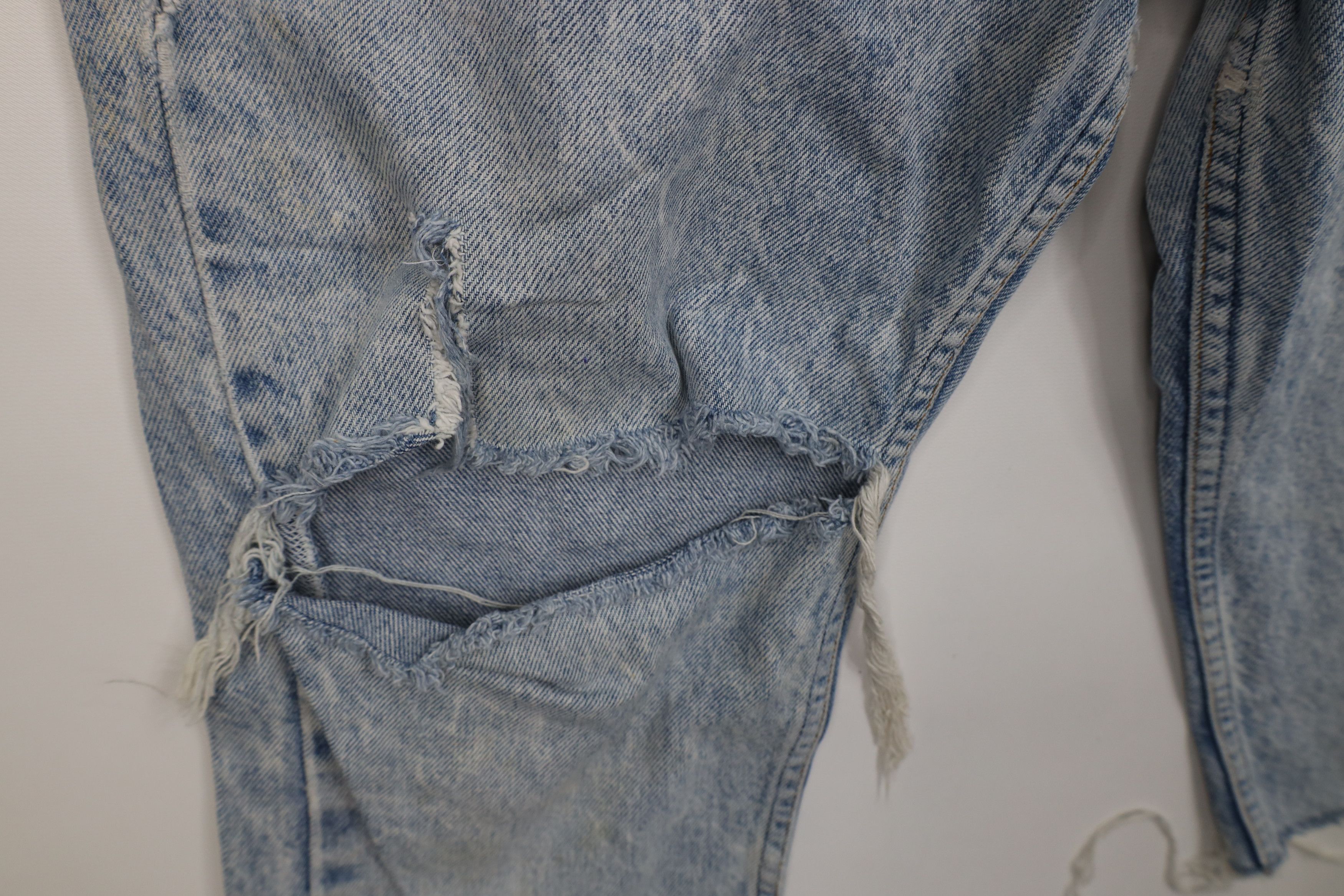 Levi's Vintage 80s Levis 505 Orange Tab Acid Wash Denim Shorts USA Size US 31 - 5 Thumbnail