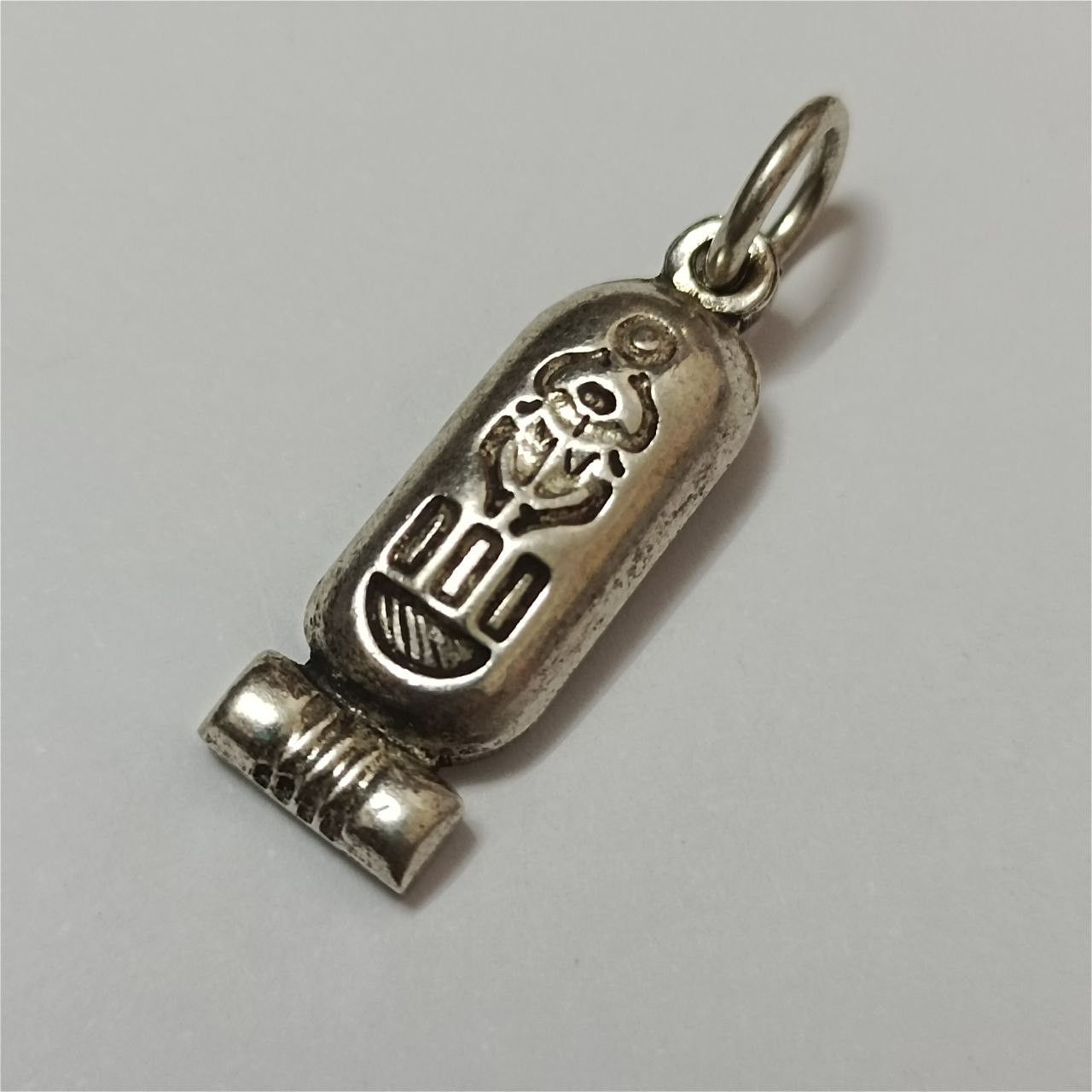 Handmade Egyptian silver cartouche pendant pharaoh scarab silver 925 Size ONE SIZE - 2 Thumbnail