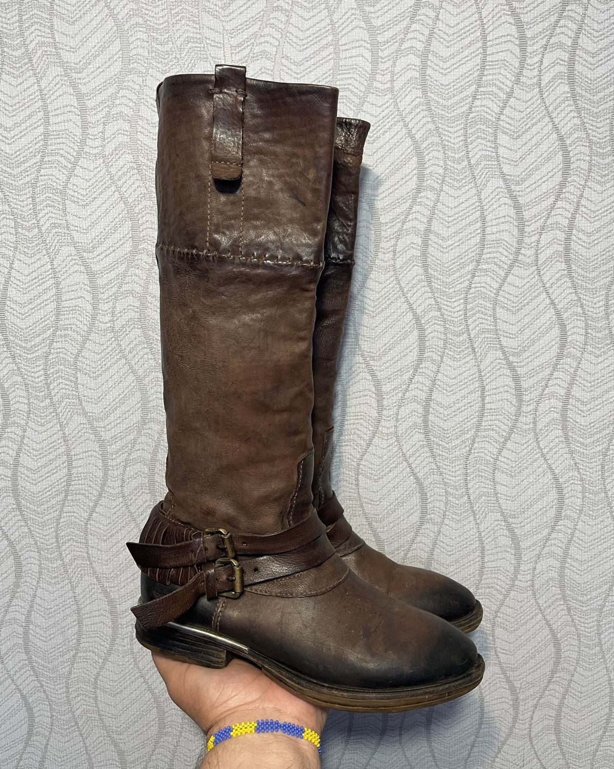 A.S.98 × Cowboy Equipment A.S.98 Airstep Carter AvantGarde Hight Knee Zip Boho Boots Size US 9 / IT 39 - 1 Thumbnail