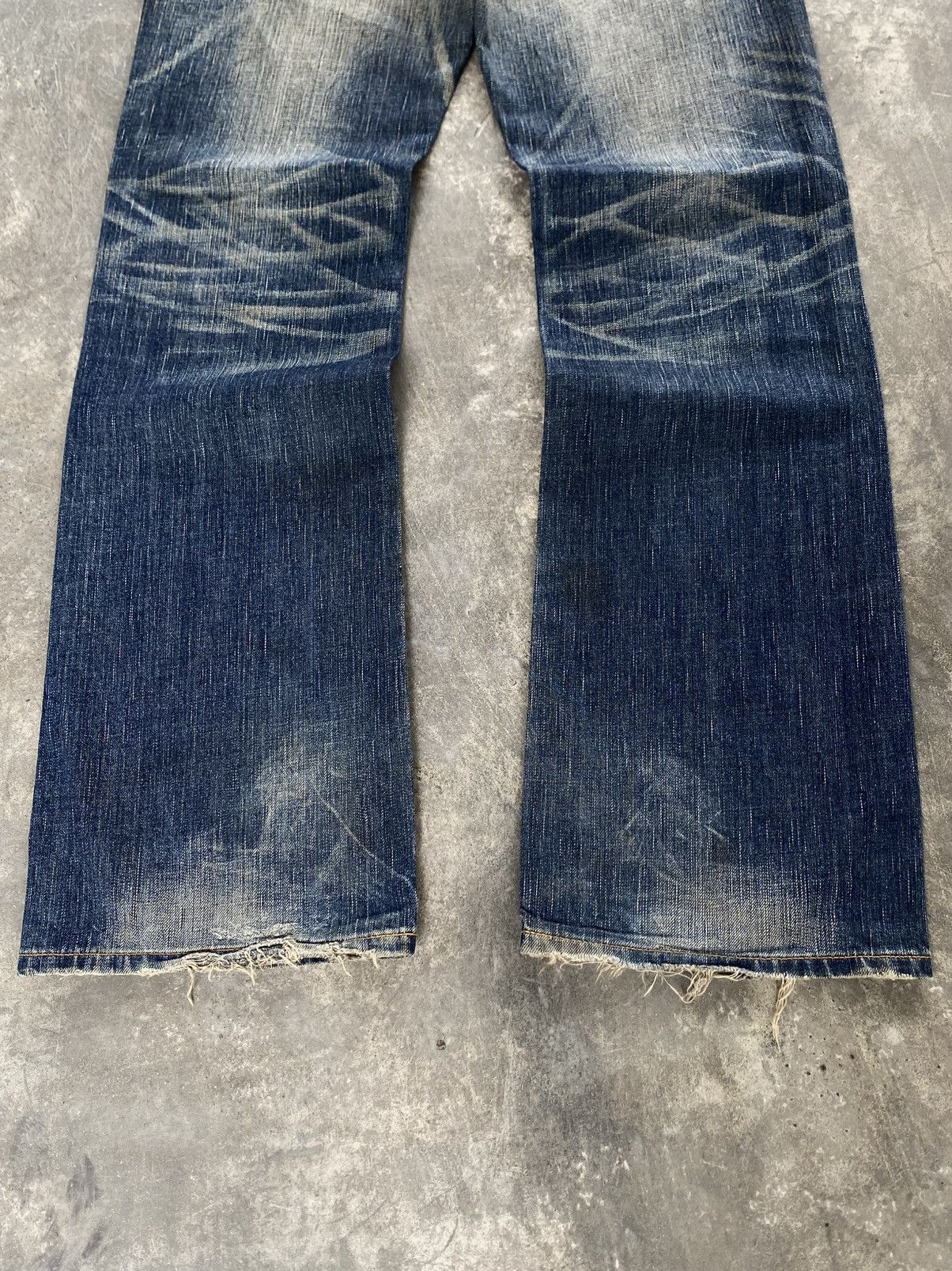 Vtg Edwin Blue Trip Flared Mud Wash Jeans 🇯🇵