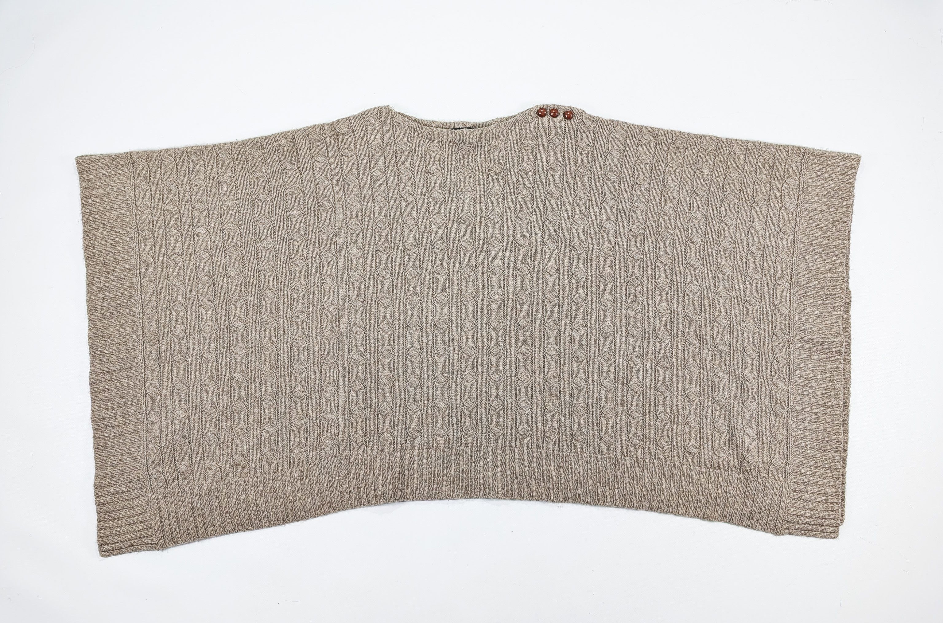 Ralph Lauren Ralph Lauren Wool Cashmere Alpaca Poncho Size M Size M / US 6-8 / IT 42-44 - 2 Thumbnail