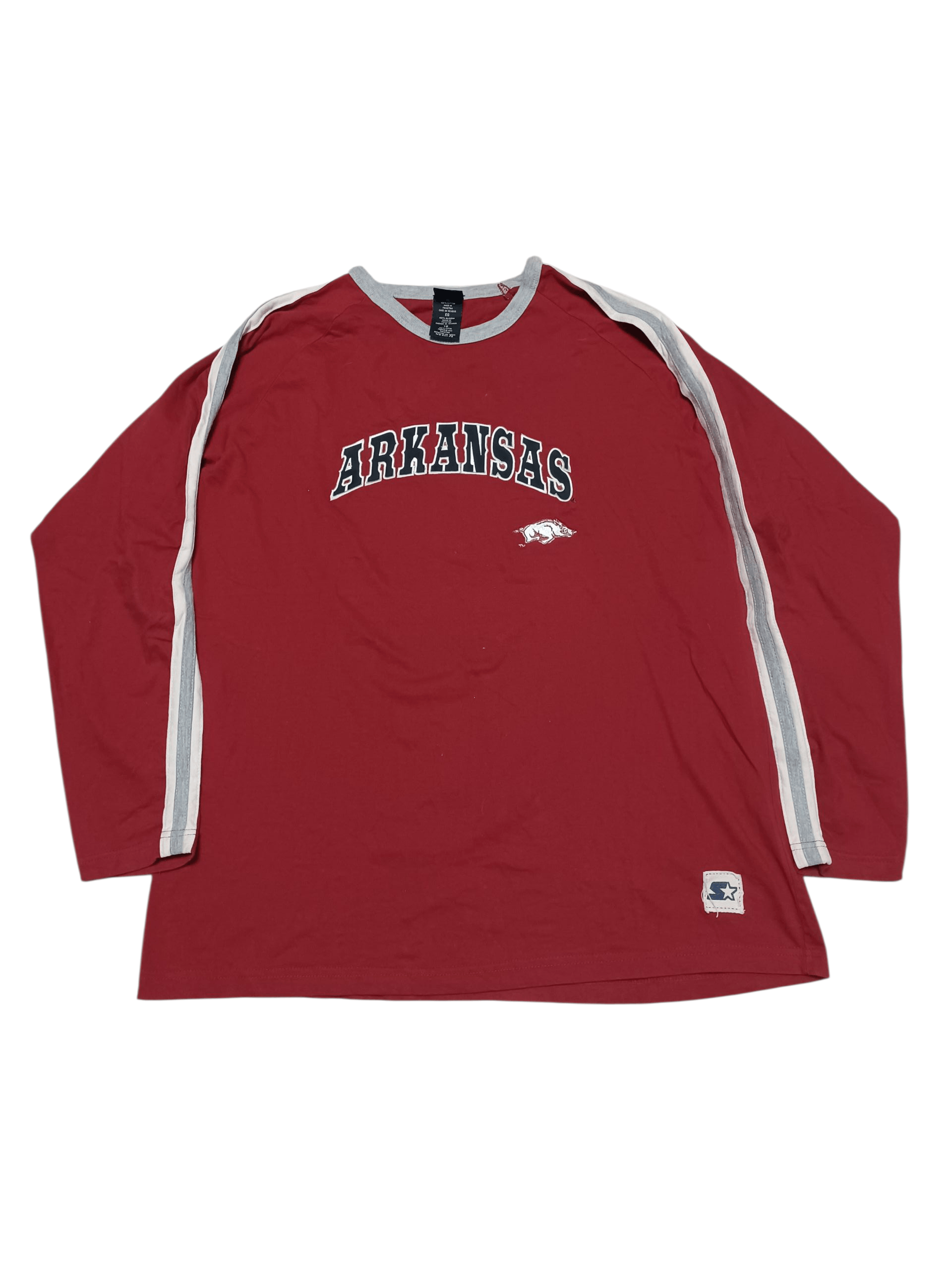 Starter ARKANSAS RAZORBACKS STARTER VINTAGE NFL LONG SLEEVE TEE Size US XL / EU 56 / 4 - 1 Thumbnail
