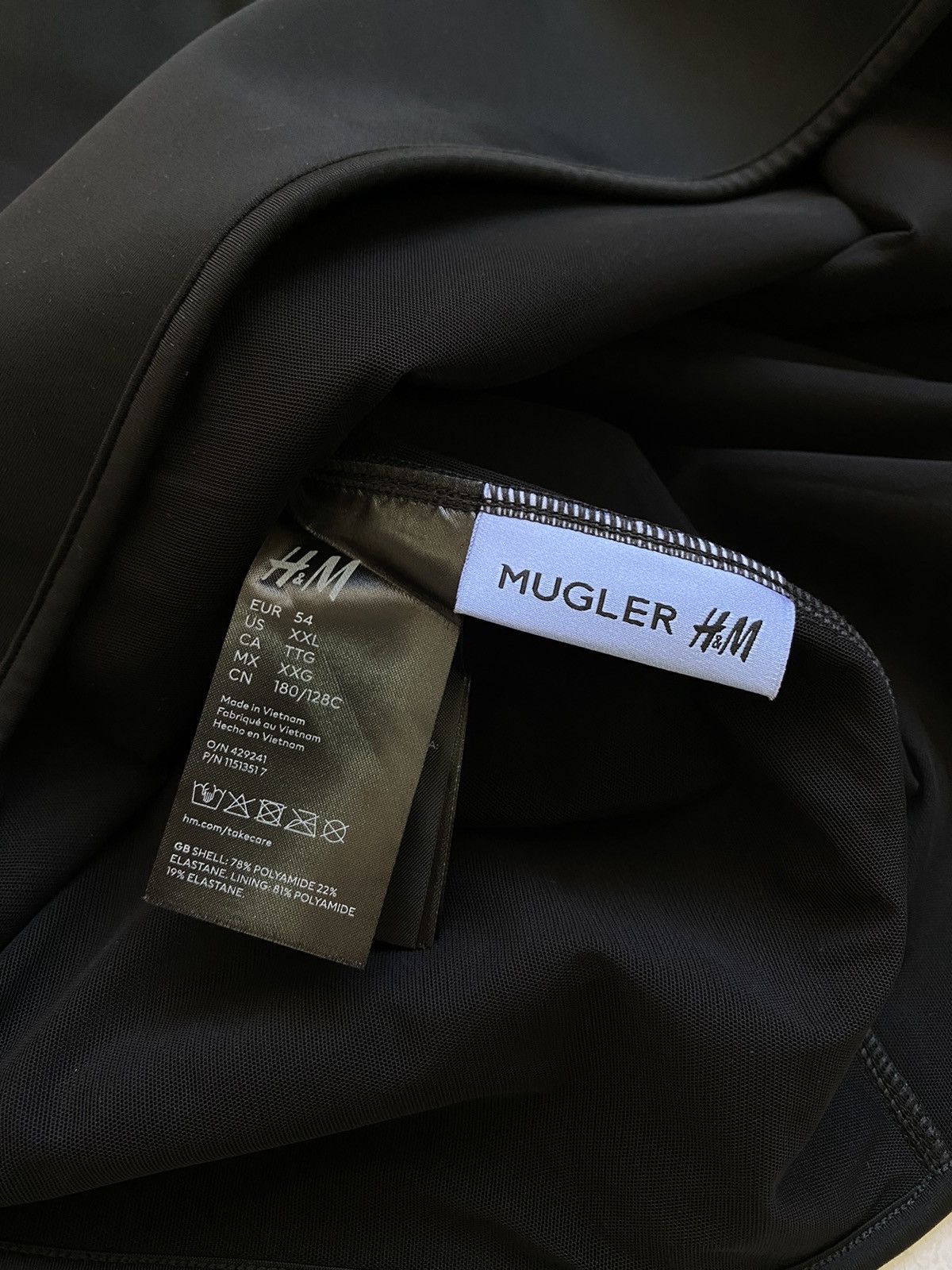 H&M × Mugler MUGLER X H&M Black Corset Body Con Mini Dress Size XXL Size XXL / US 16-18 / IT 52-54 - 10 Thumbnail