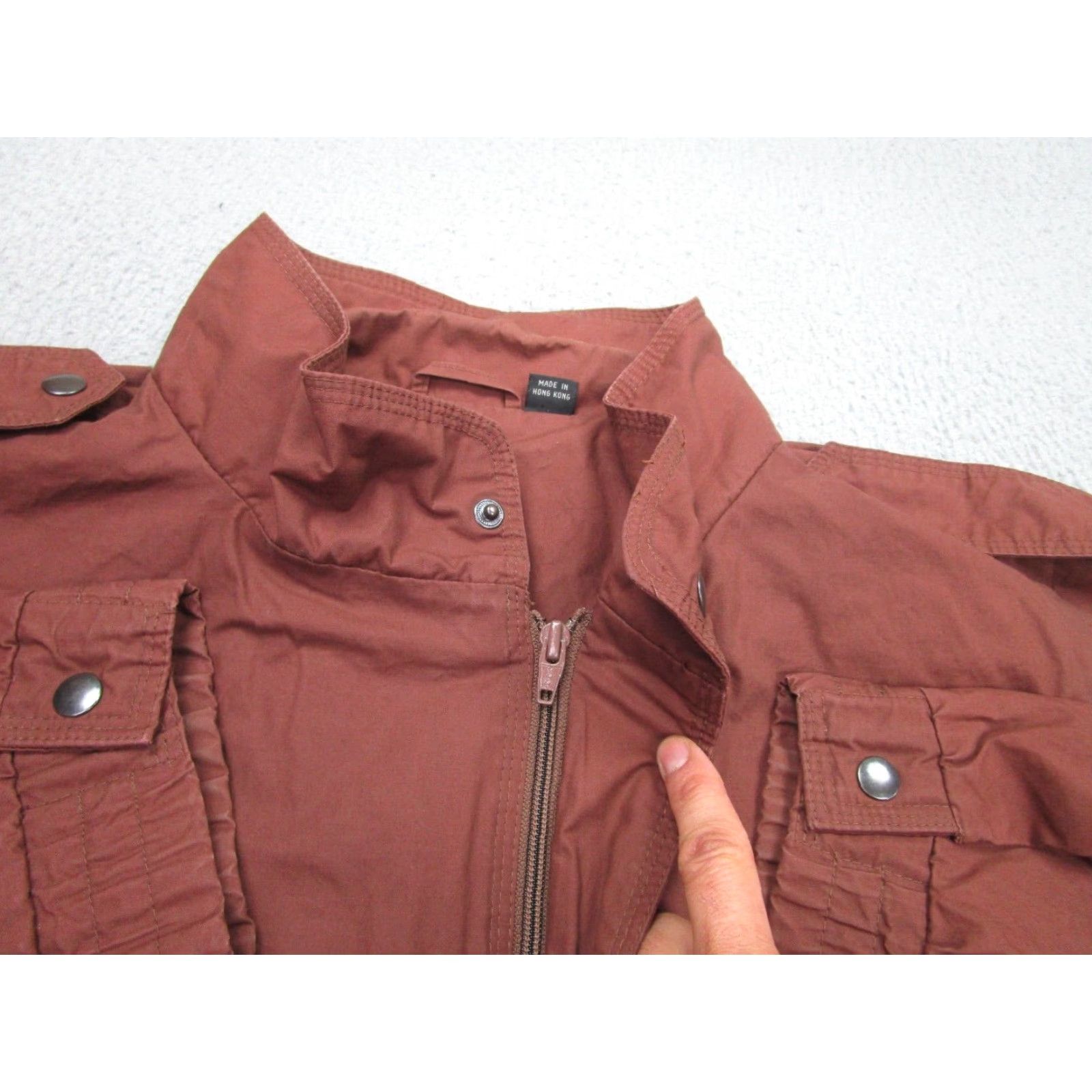Members Only VINTAGE Members Only Jacket mens 46 Brown Bomber Coat 90s 80s Grand Prix Size US S / EU 44-46 / 1 - 5 Thumbnail