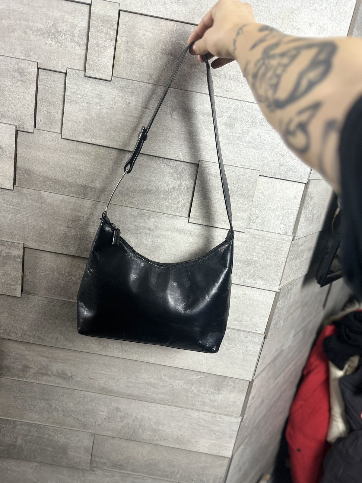 Vintage Prada leather handbag