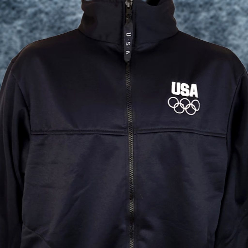 Vintage VINTAGE United States Olympic Committee Jacket Mens M 90s Made In USA White/Black Bomber Olympics Mens Size US M / EU 48-50 / 2 - 1 Thumbnail