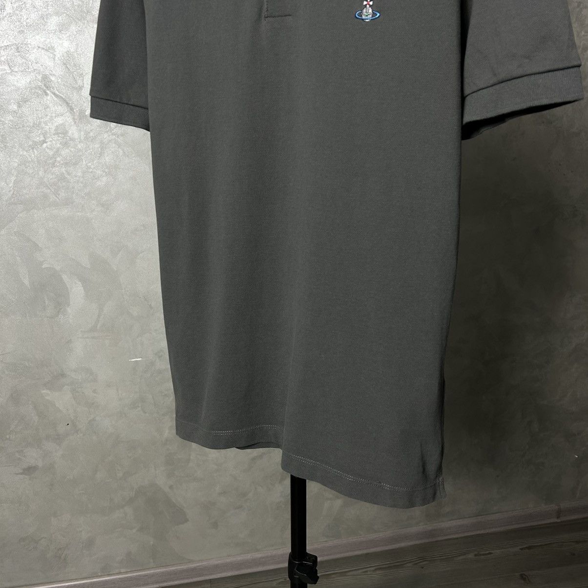 Vivienne Westwood Vivienne Westwood Grey / Black Polo T Shirt Size US L / EU 52-54 / 3 - 4 Thumbnail