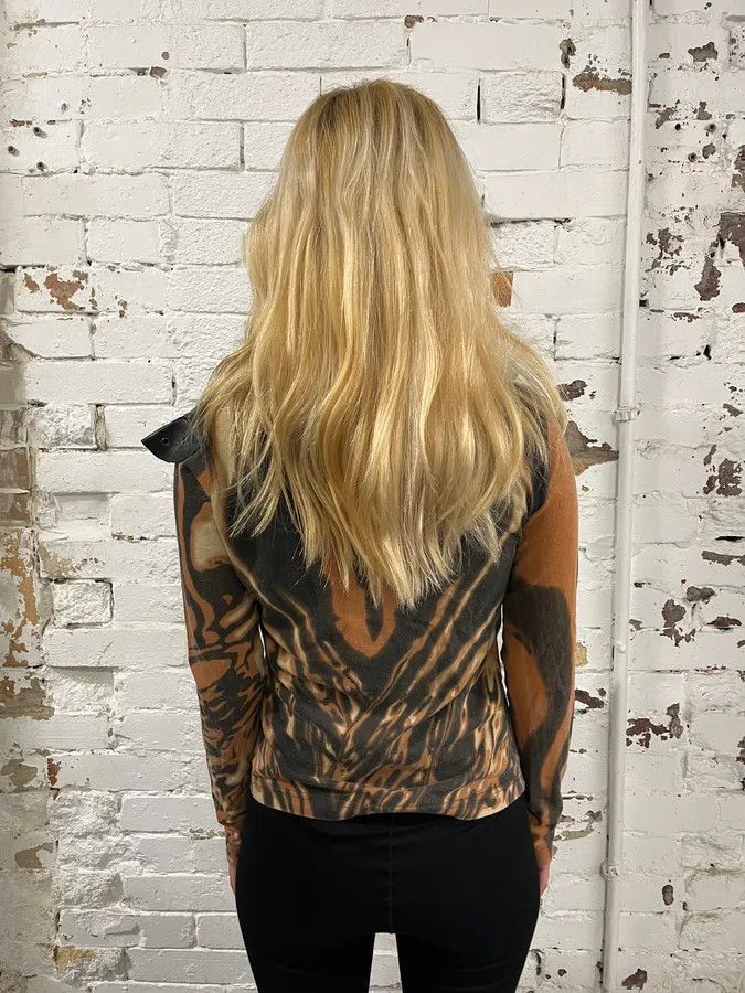 Just Cavalli SS2002 Cavalli Orange Lava Hallucination Longsleeve T-Shirt Size S / US 4 / IT 40 - 3 Thumbnail